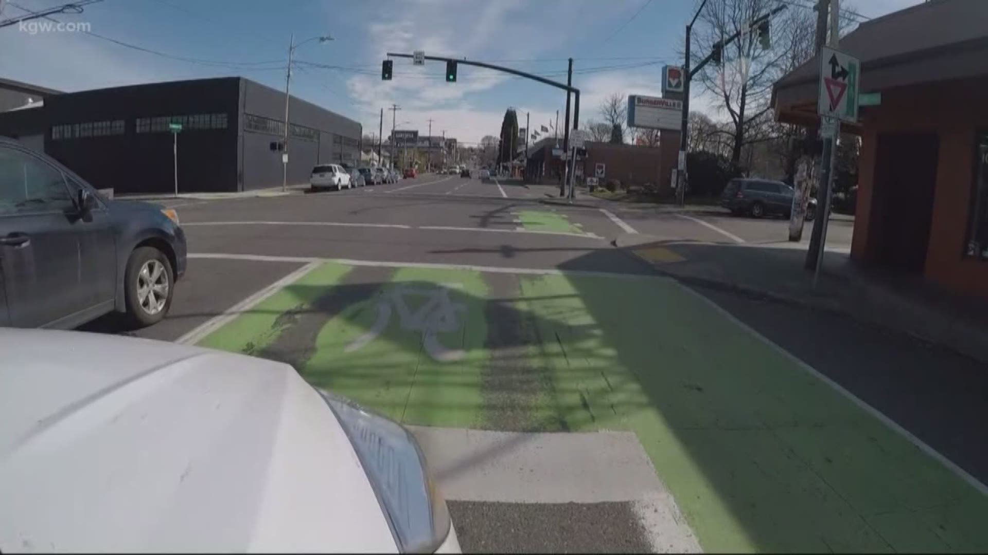 How should you treat Portland’s green bike boxes?