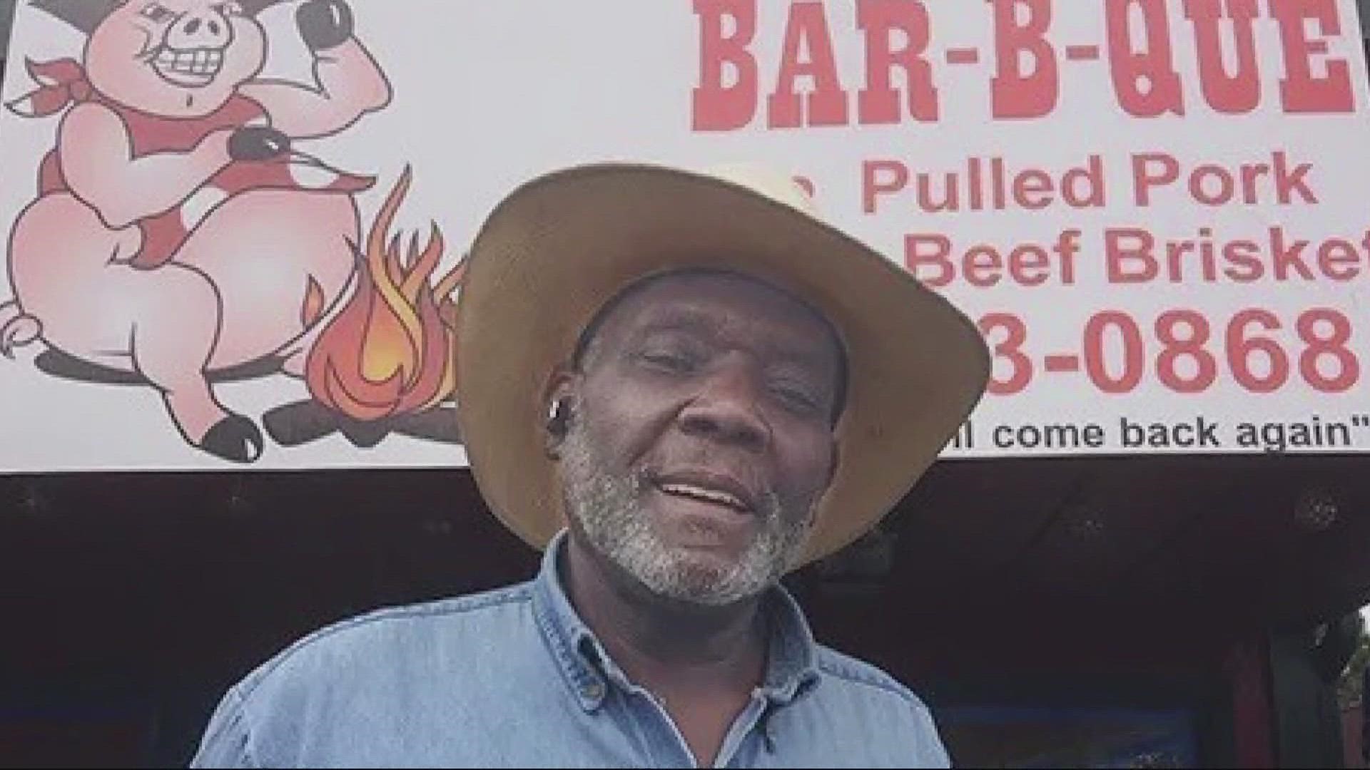 James Dixon is the owner of Dixon's Rib Pit in Northeast Portland. Just over a week ago, his meat smoker — essentially his main source of income — was stolen.