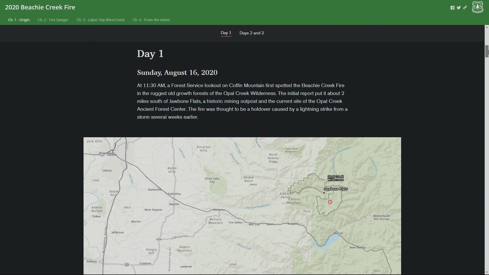 A new website gives a detailed account of what happened during the Beachie Creek Fire last year and why certain decisions were made.