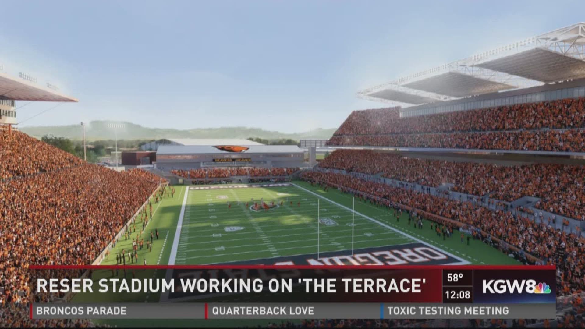 Reser Stadium working on 'The Terrace'