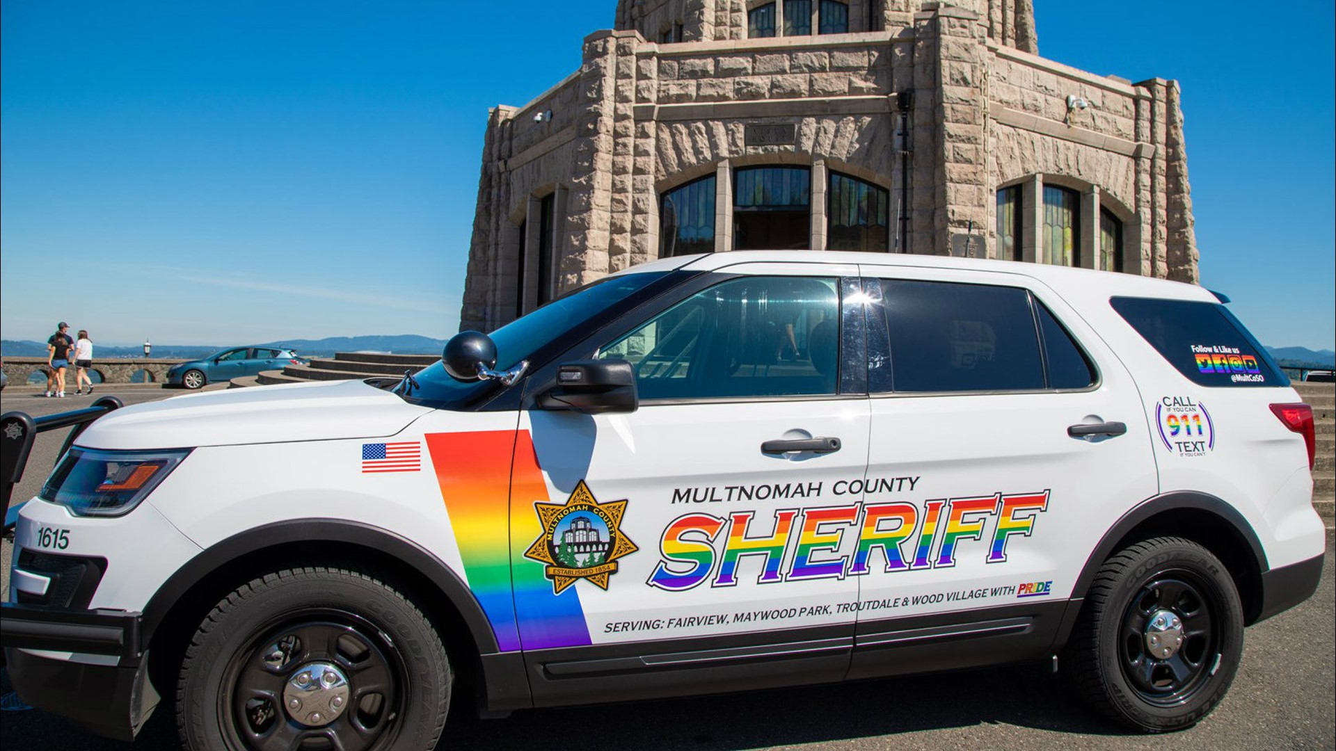 Multnomah County Sheriff's Office outfits SUV for Pride Month | kgw.com