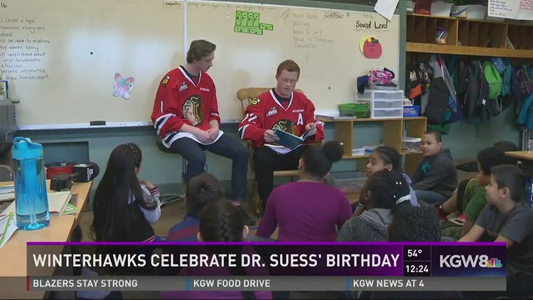 Winterhawks celebrate Dr. Suess' birthday