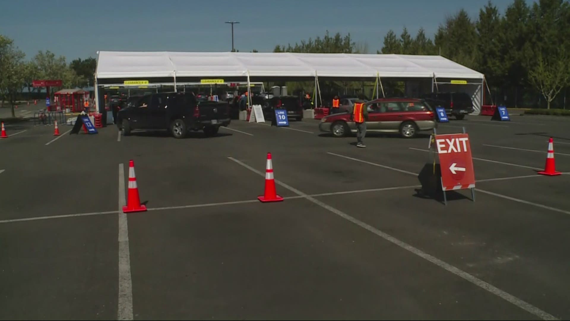 Gov. Kate Brown says the OHSU vaccine site is running smoothly now, but warns Oregon's vaccine supply is about to drop.