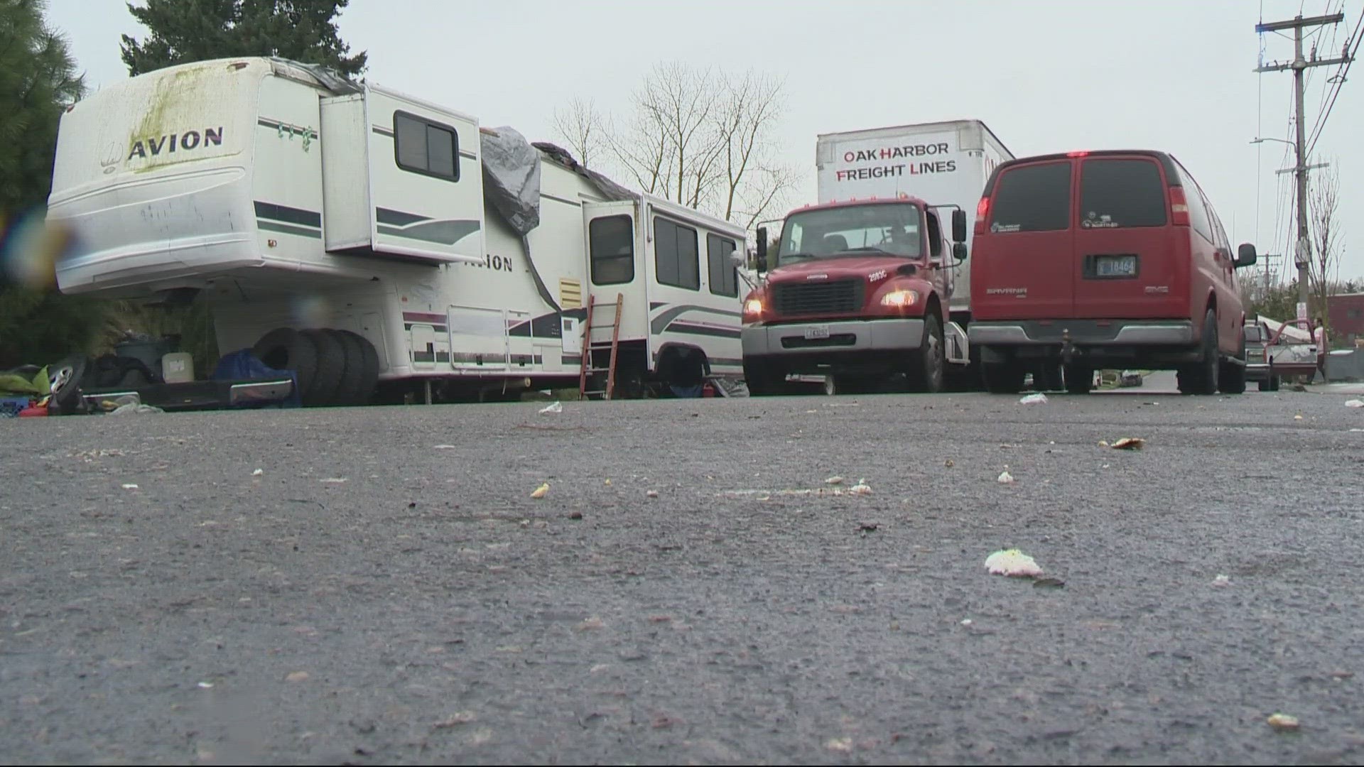 Two weeks ago, one of Portland's largest homeless camps was cleared, but many simply relocated to a different part of the city.