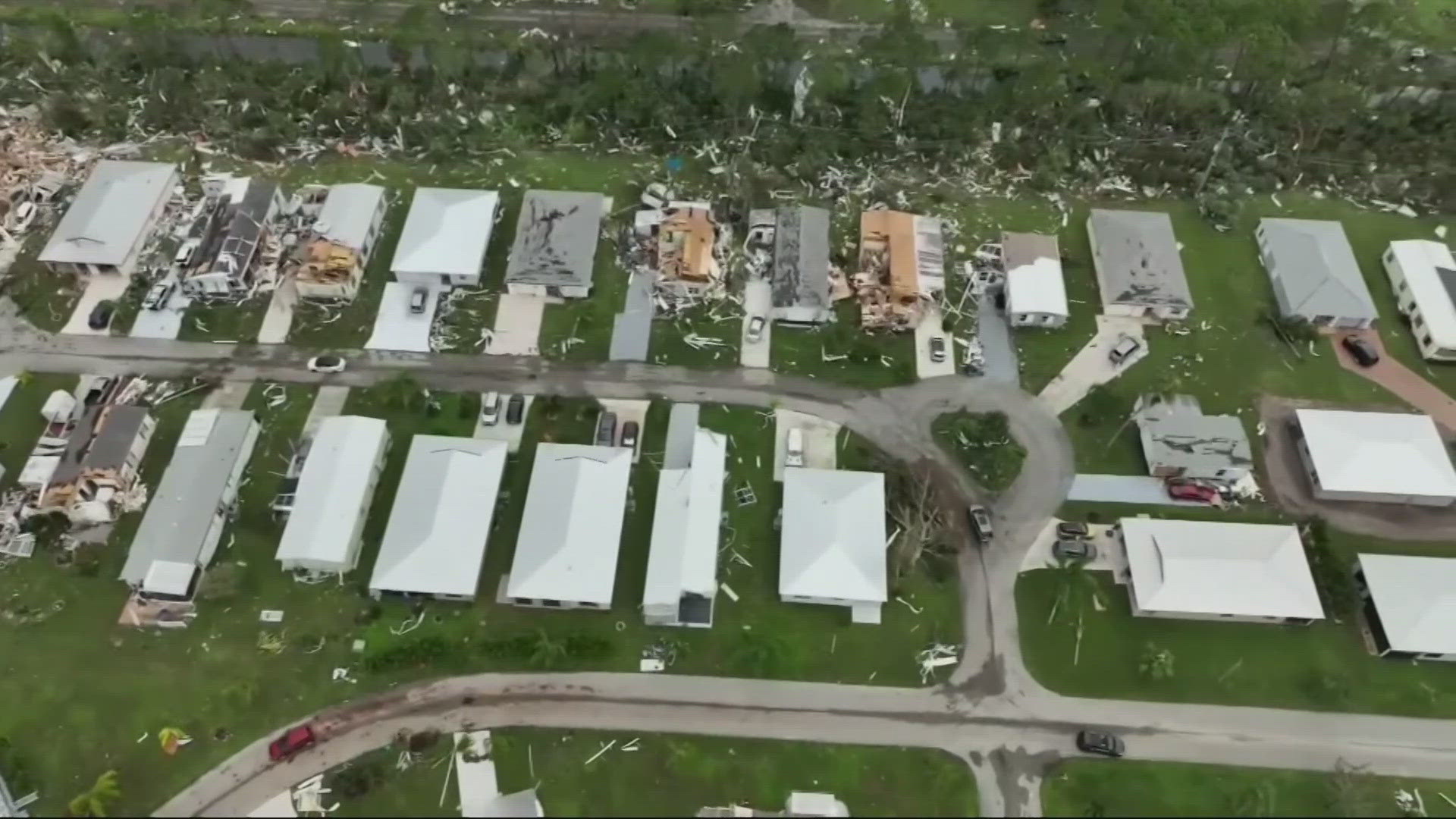 The hurricane also knocked out power to more than 3 million customers, flooded barrier islands, tore the roof off a baseball stadium and toppled a construction crane