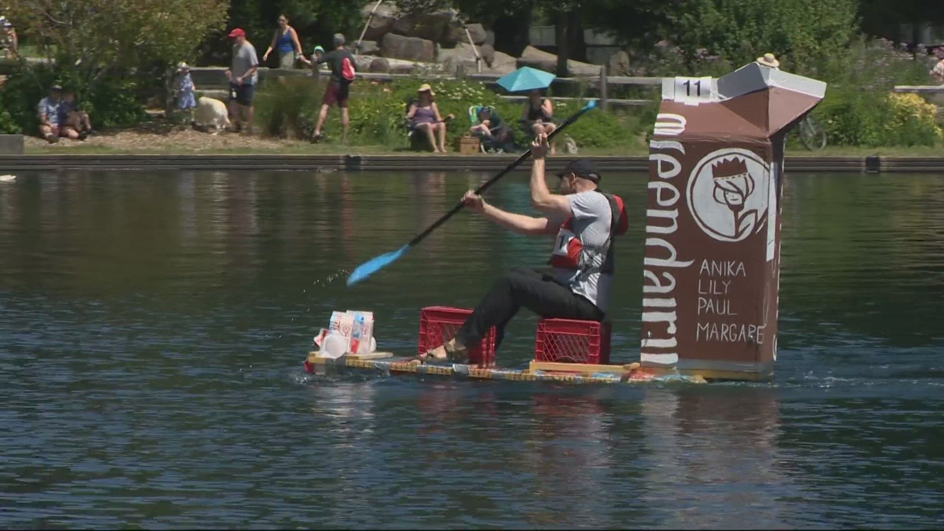 50th annual Royal Rosarians milk carton boat race in Southeast Portland