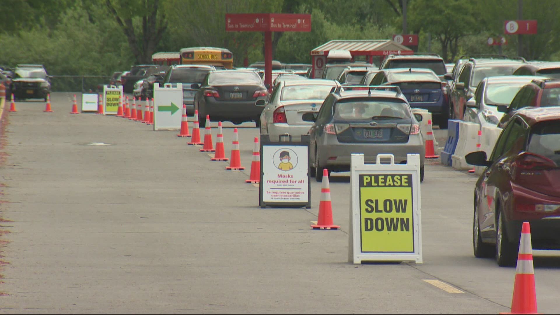 Mass vaccination sites at the Oregon Convention Center and Portland airport announced plans to close in June. Pat Dooris reports.