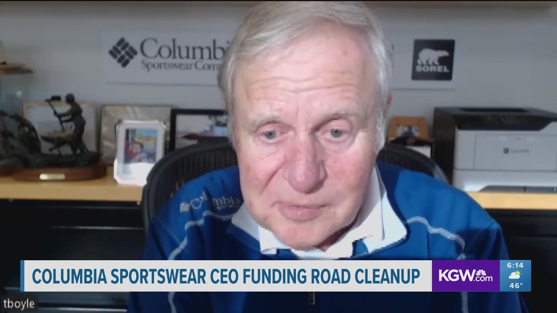 Tim Boyle is contributing thousands of dollars to cleanup areas of the city, funding that could help the Oregon Department of Transportation.