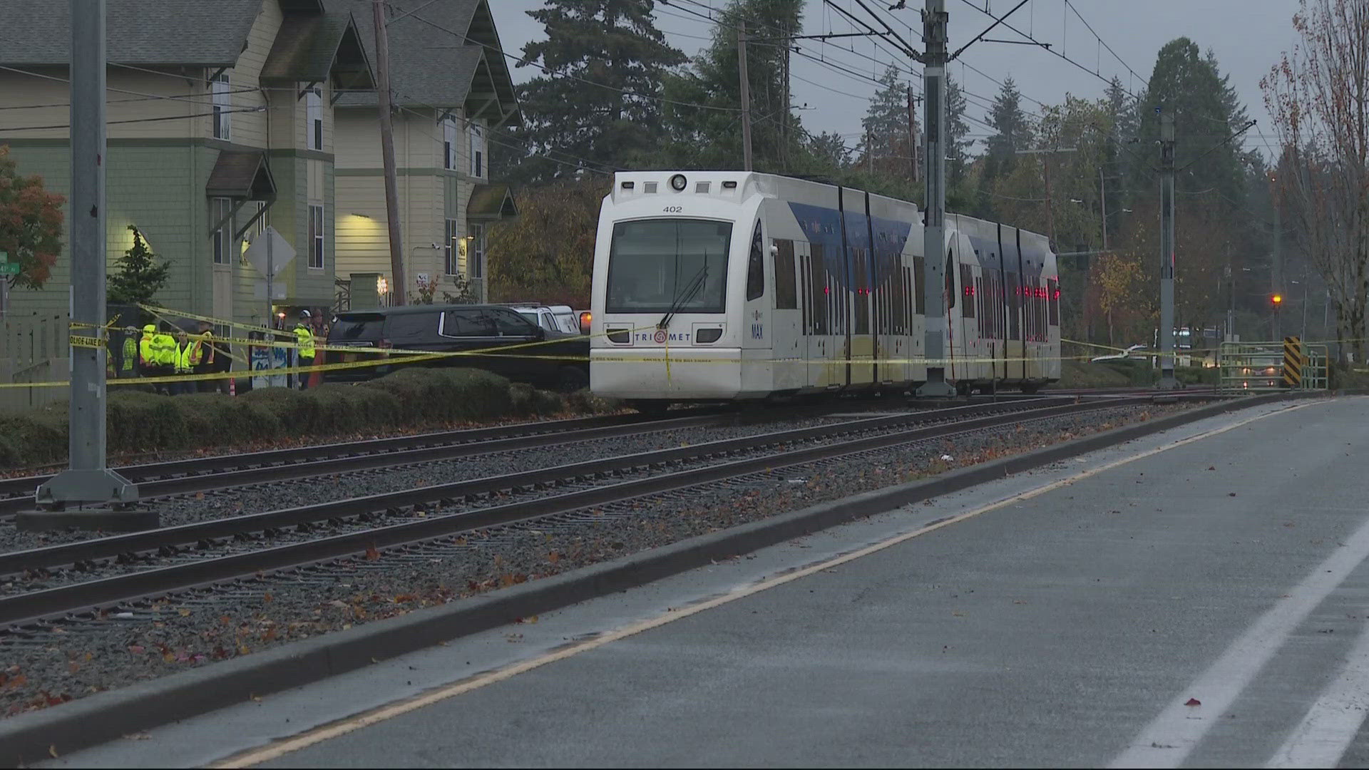 Transit police are on the scene to investigate. Traffic on East Burnside Street may be impacted for a few hours, the Multnomah County Sheriff's Office said.