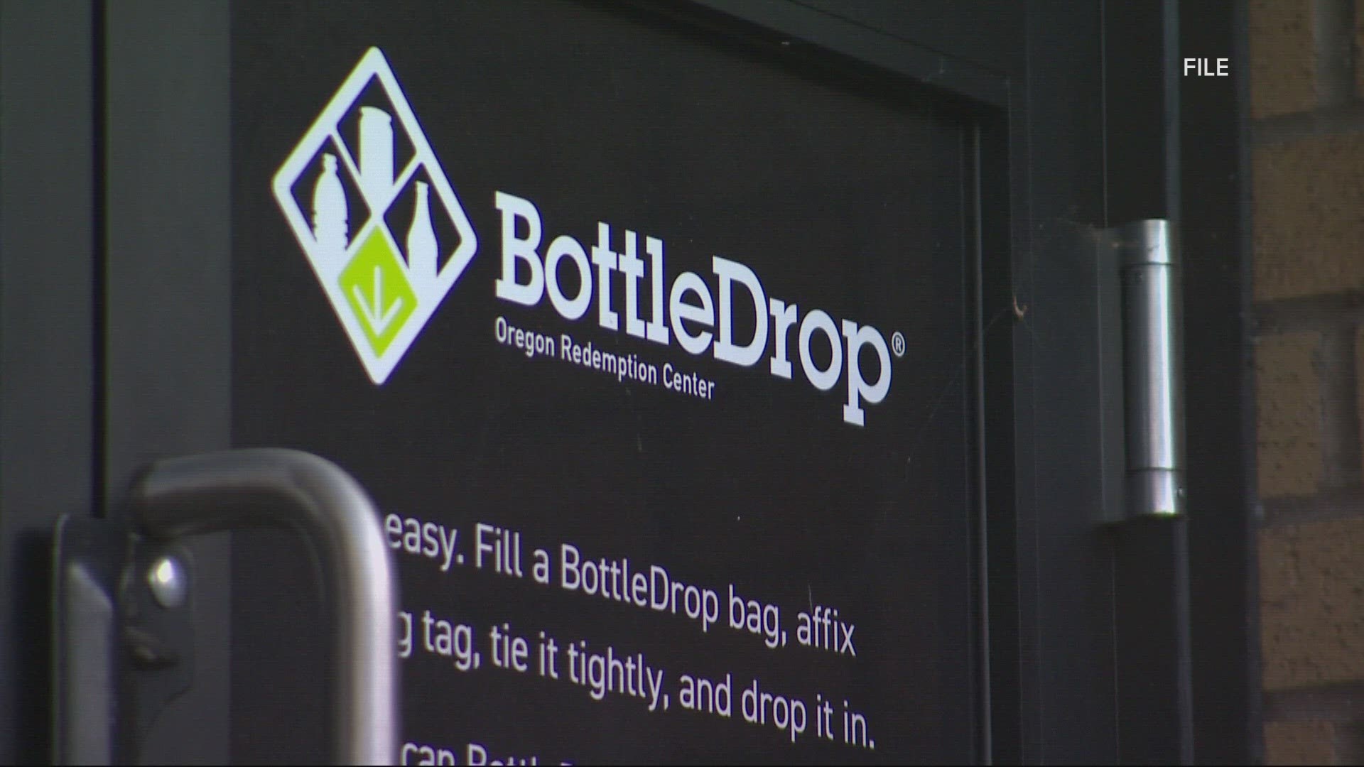 Two stores in downtown Portland will put a hold on taking bottles and can returns for 30 days in an effort to stop drug activity.