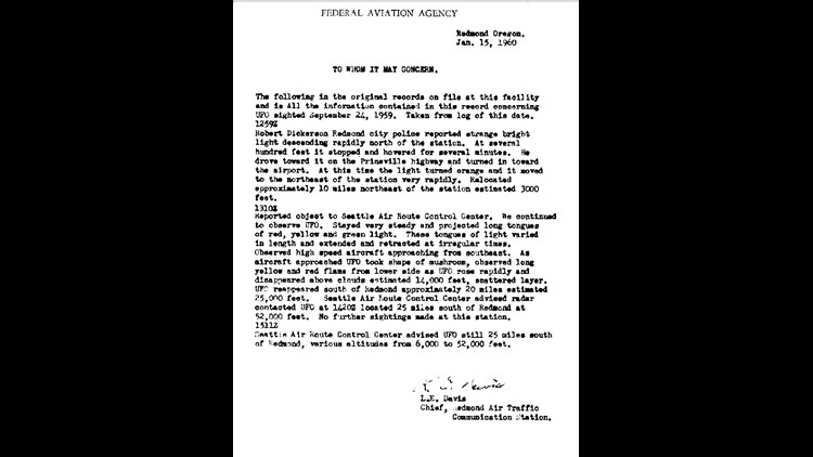 74be6218 d4fe 4d5f a298 25cc8097ffb4 750x422 Historias de OVNIs: En 1959 en Oregon cazas de combate despegaron para interceptar un ovni que fue reportado por un policía local