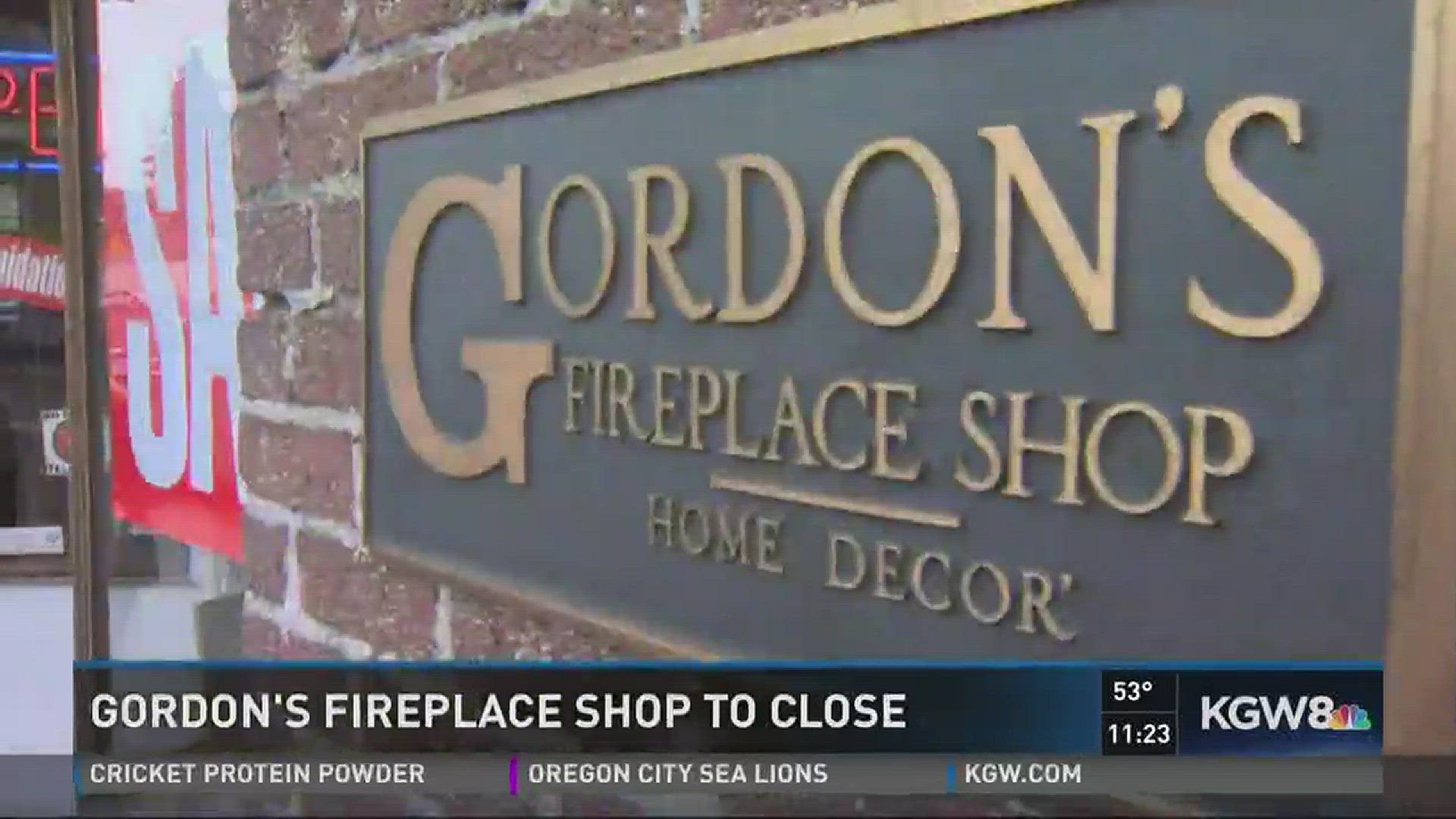 Gordon's Fireplace Shop to close