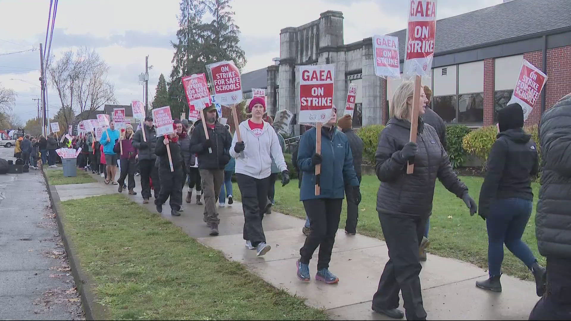 Greater Albany Public Schools teachers move forward slightly in bargaining amid ongoing strike with classes canceled.