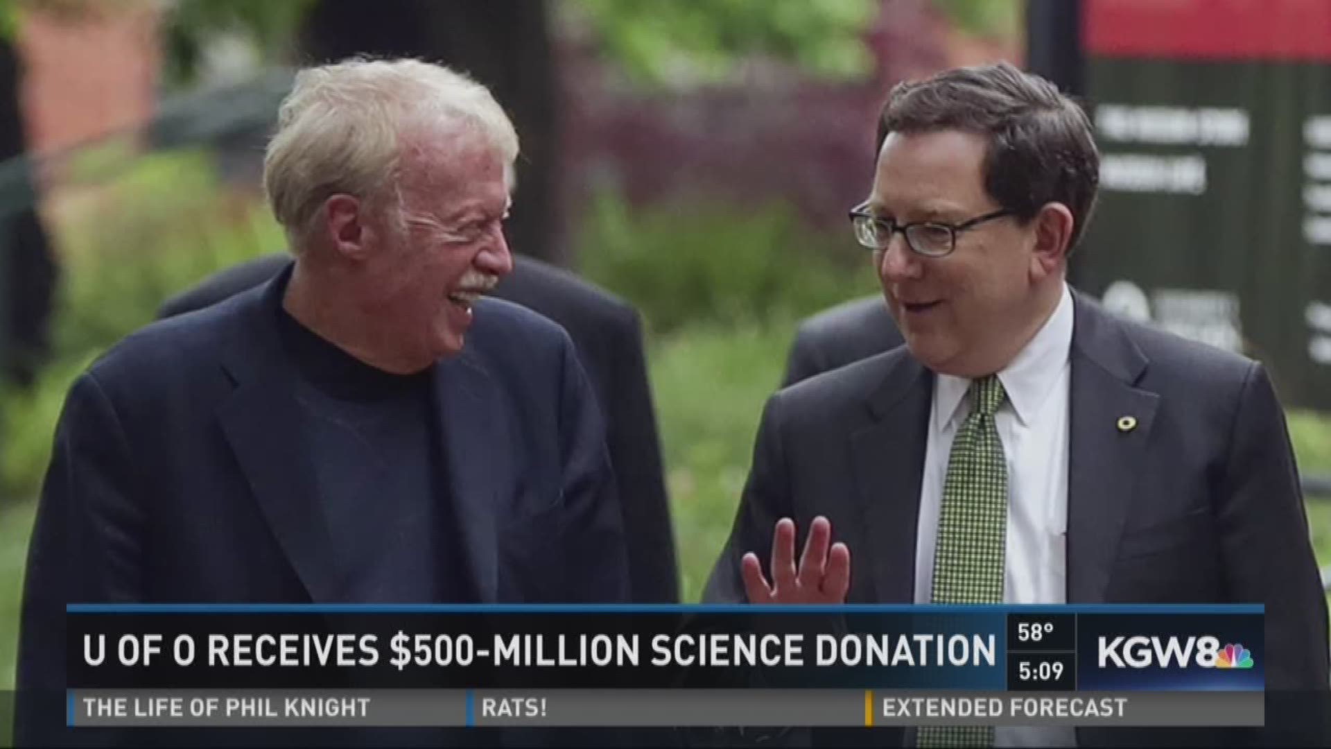 UO gets $500M donation from Phil Knight