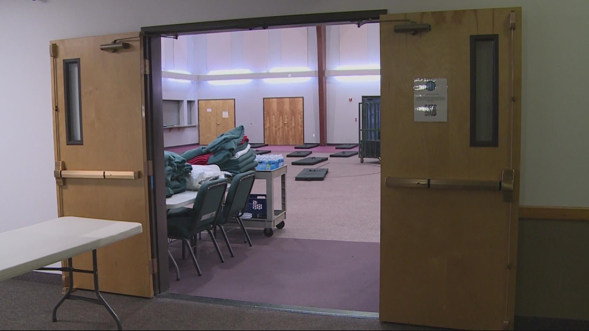 The Union Gospel Mission opened their emergency winter shelter at a Southeast Portland church earlier this month.