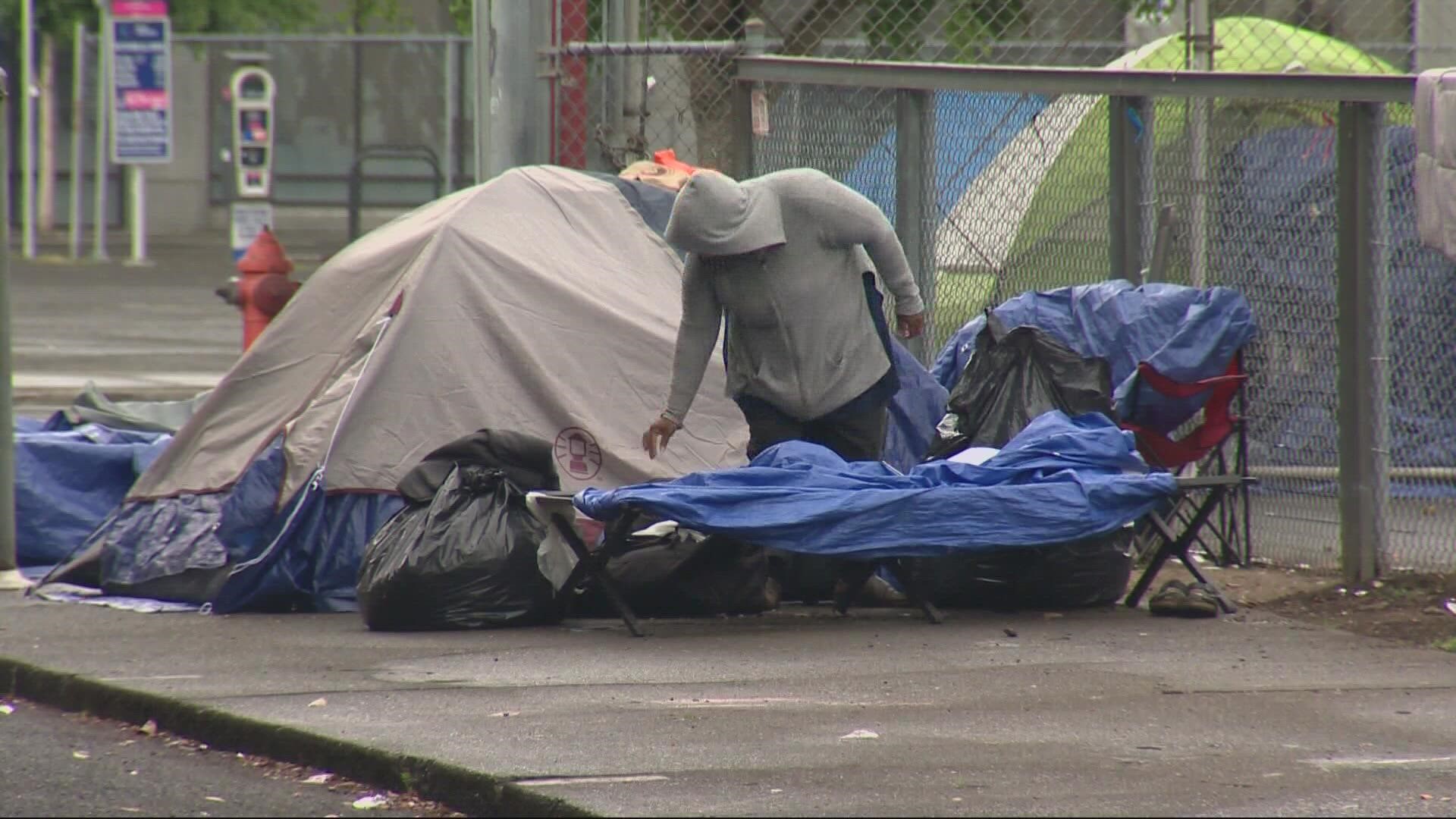 Supplies like tarps and tents typically come from Multnomah County, but nonprofits report that the county has started to limit how much they distribute.