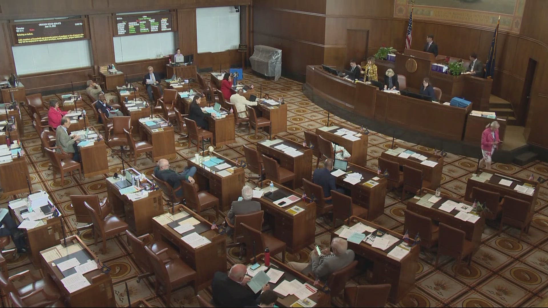 The Oregon Senate reached a quorum on Thursday for the first time in six weeks, ending the Republican-led walkout.