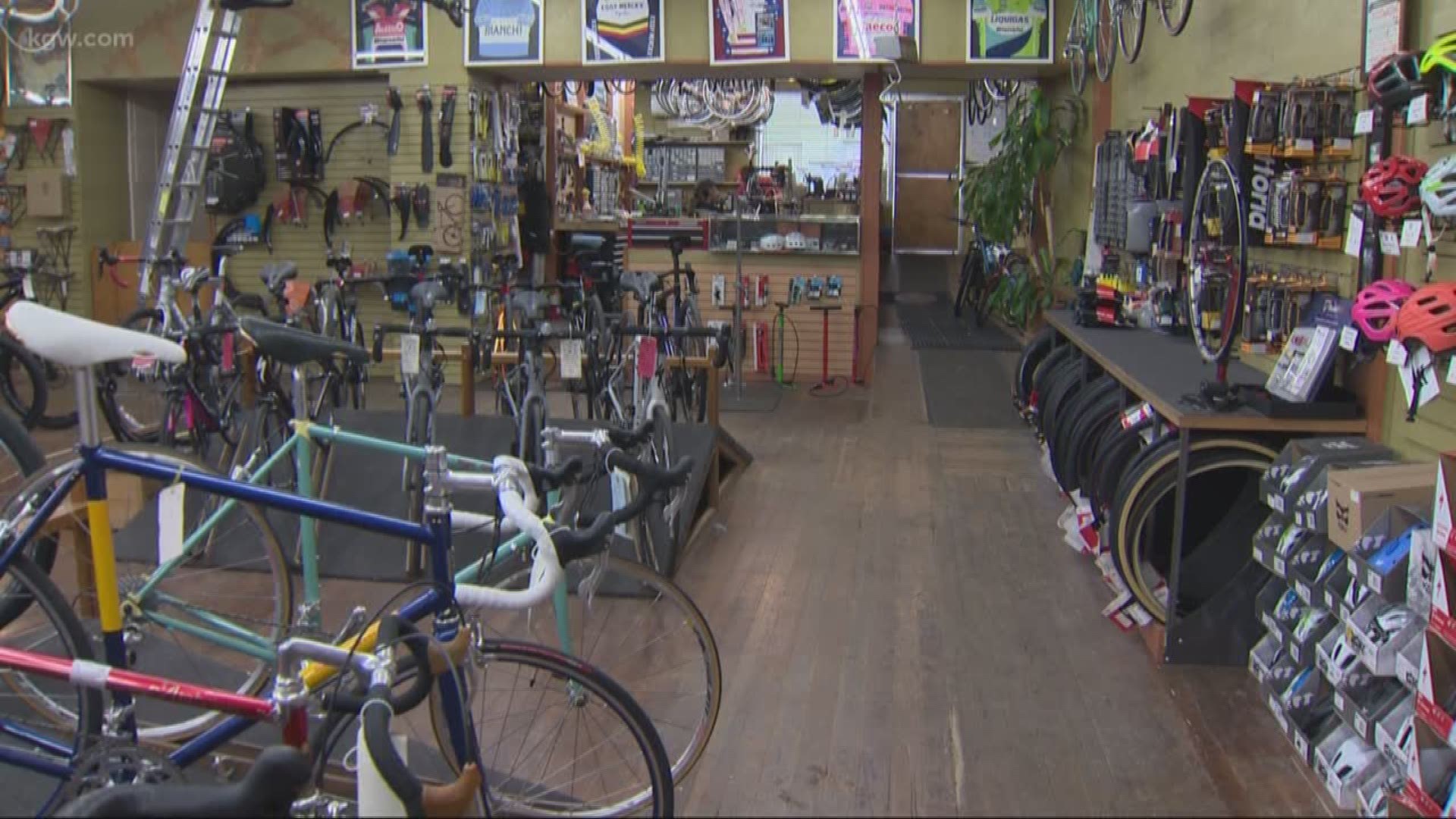 A Lake Oswego bicycle shop is in the process of recovering stolen merchandise just weeks after it was burglarized.