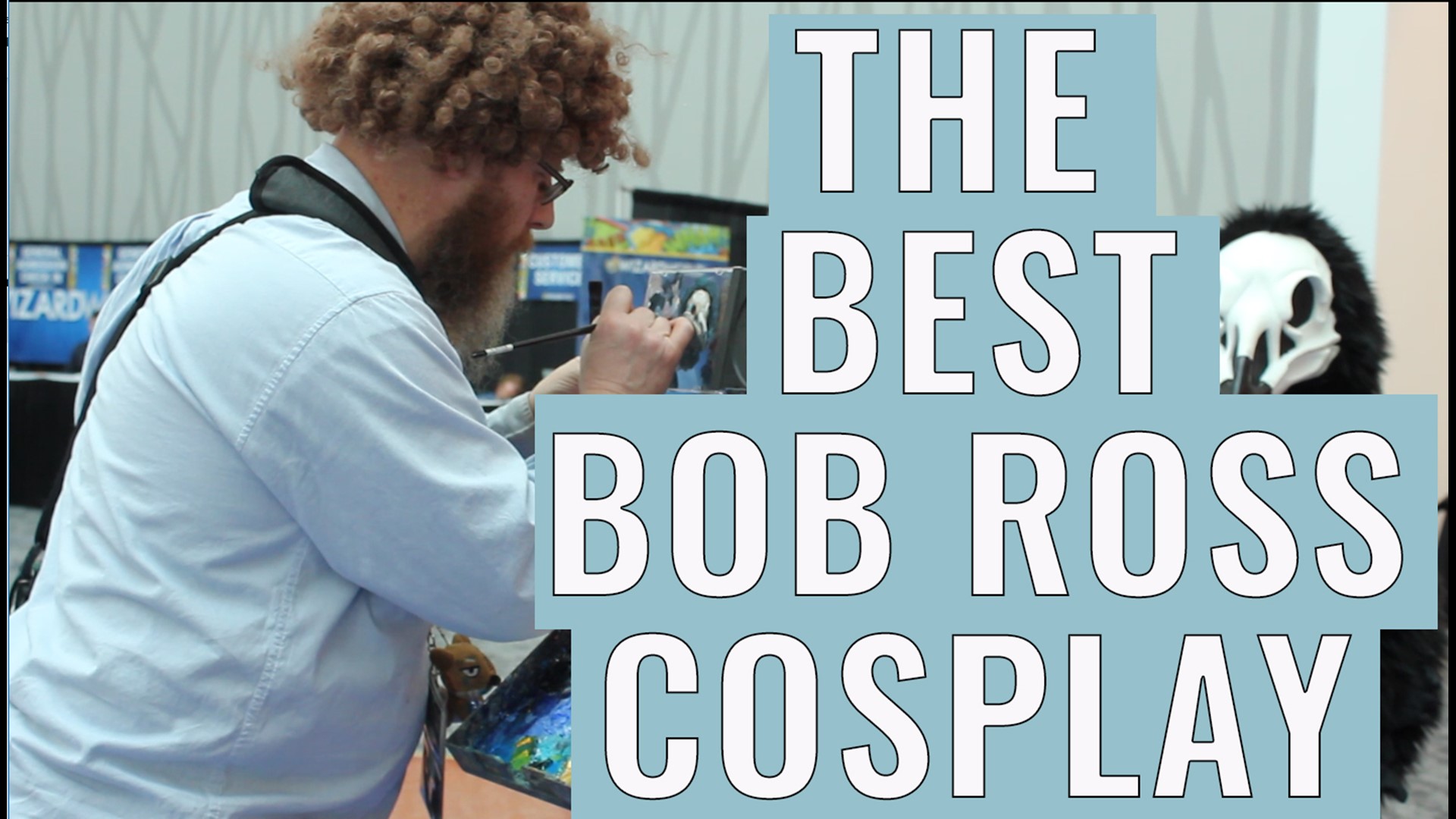 Simran Gleason is a full-time nerd and artist. He dresses up as Bob Ross at the Portland Metro comic cons and paints portraits of other cosplayers for free!