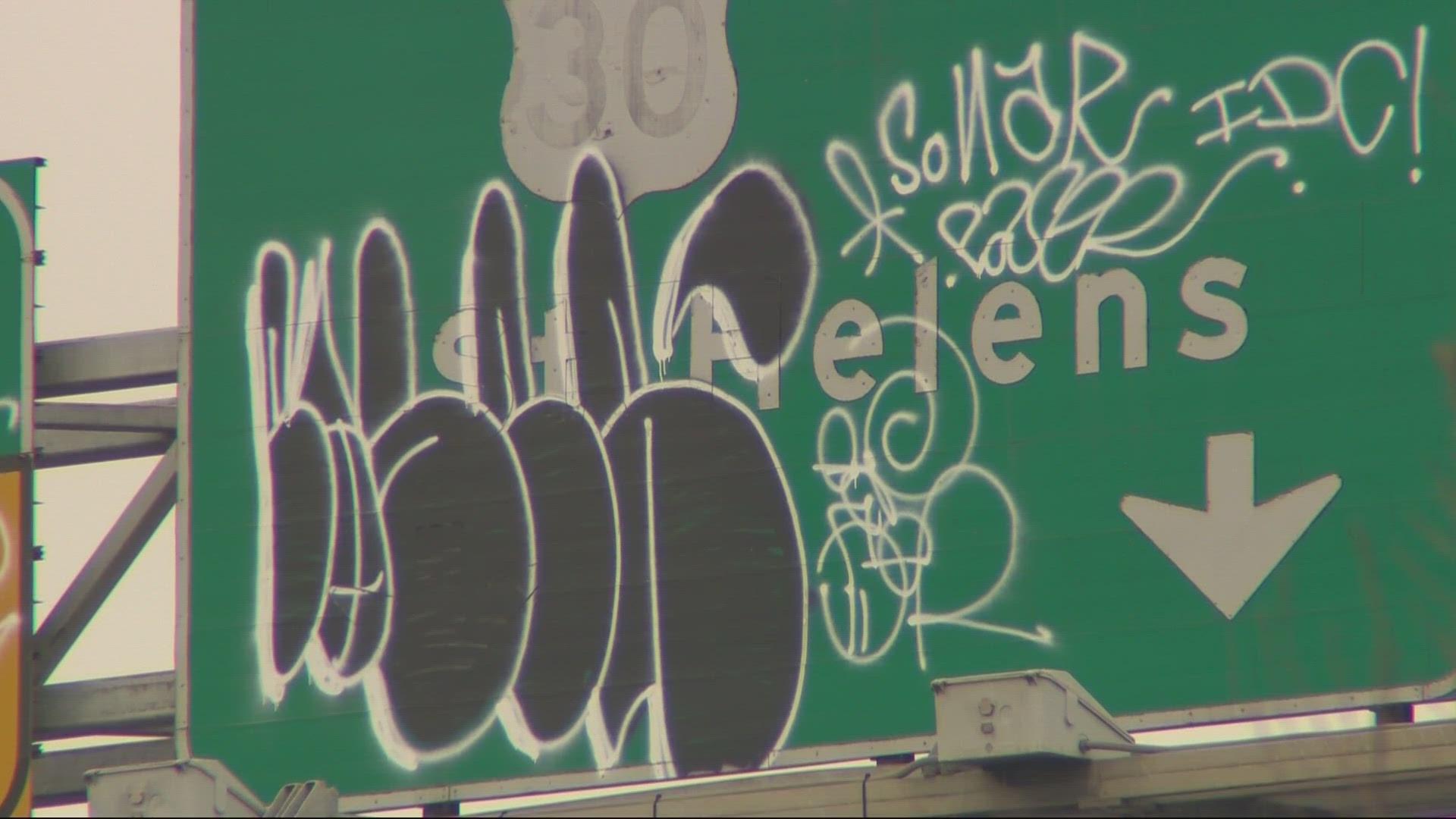For the last several years, the state transportation agency has had extra funding to tackle graffiti on state rights of way. That money has since dried up.