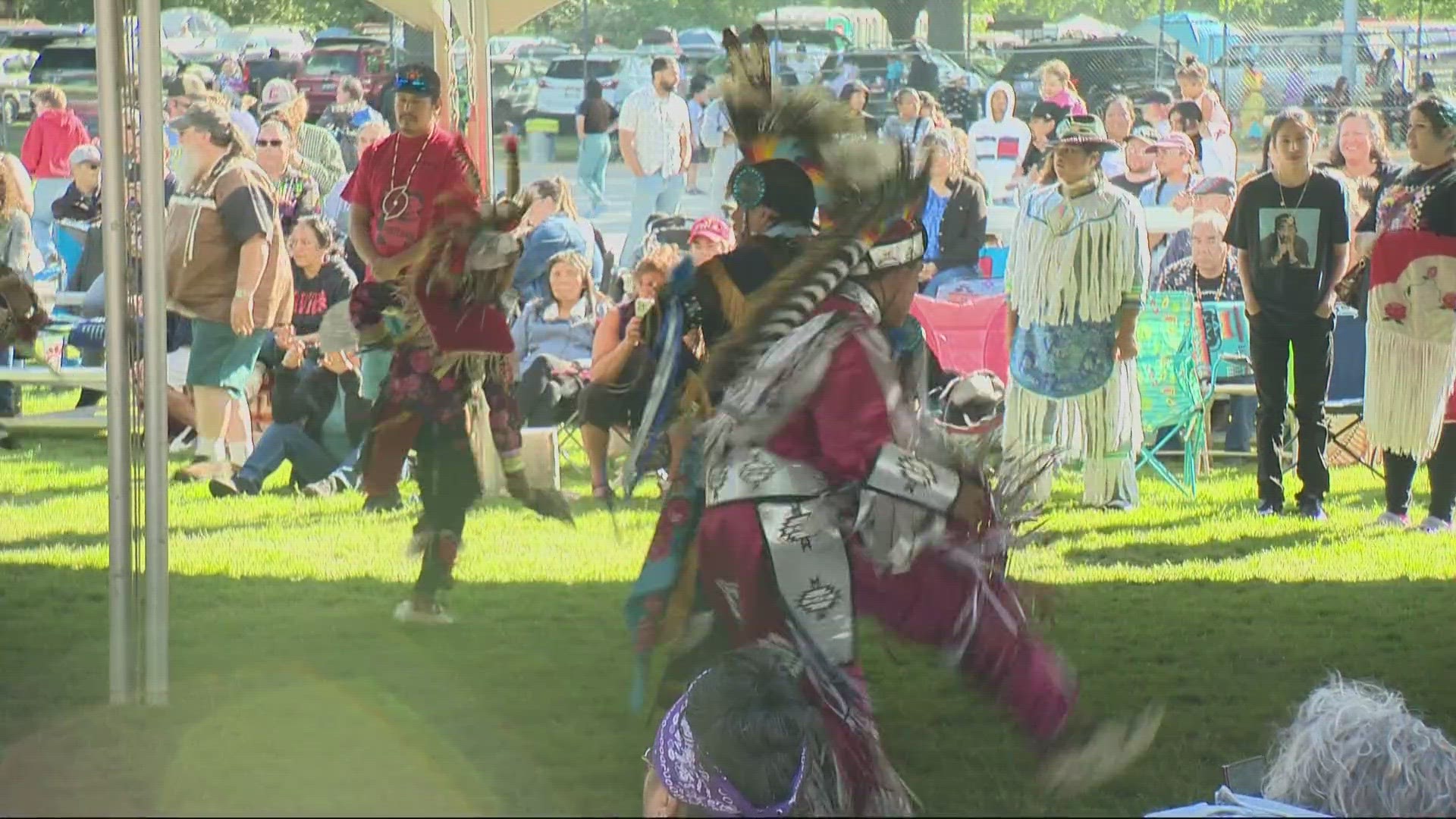 The family-friendly event in North Portland featured intertribal dancing, cultural exhibitions, arts and craft vendors, food and more.