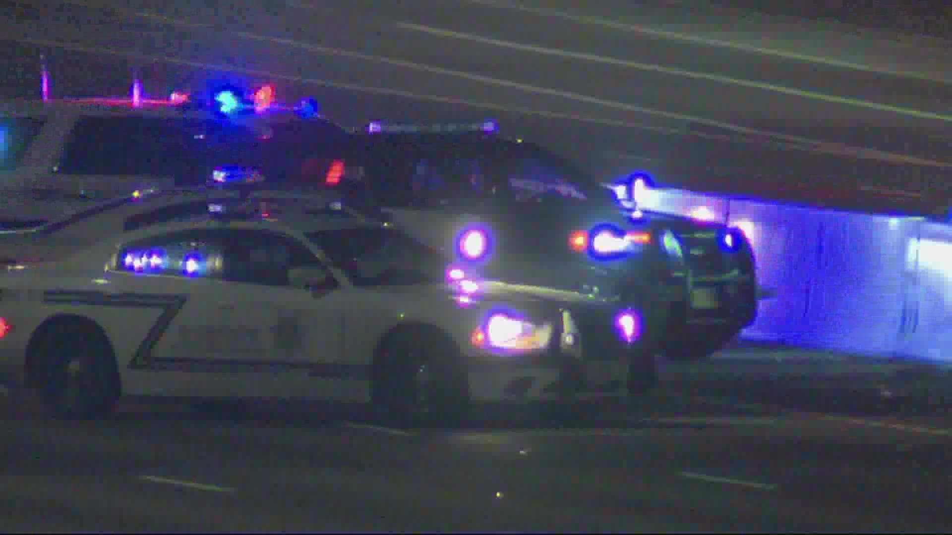 Clackamas County Sheriff's deputies shot and killed a driver after a chase and crash on Interstate 205 Wednesday, Jan. 26. The freeway was closed for several hours.