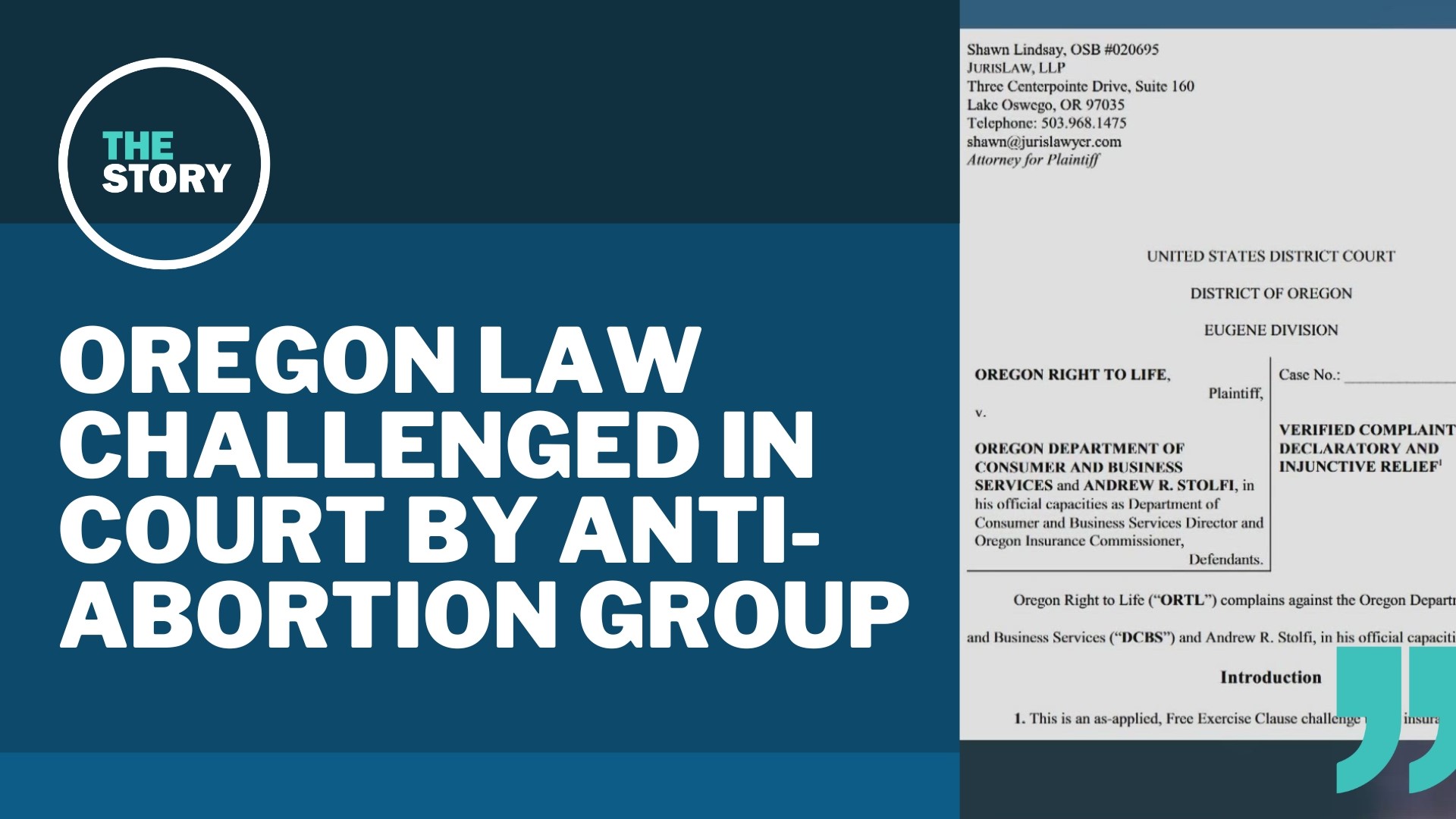 Under the 2017 Oregon law, employer-provided insurance must cover abortion. That includes groups like Oregon Right to Life that actively work against it.