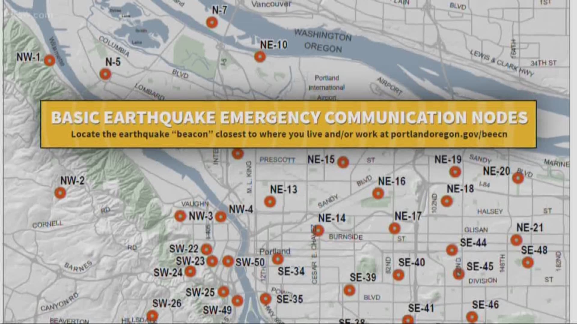 We look at the earthquake resources around Portland.