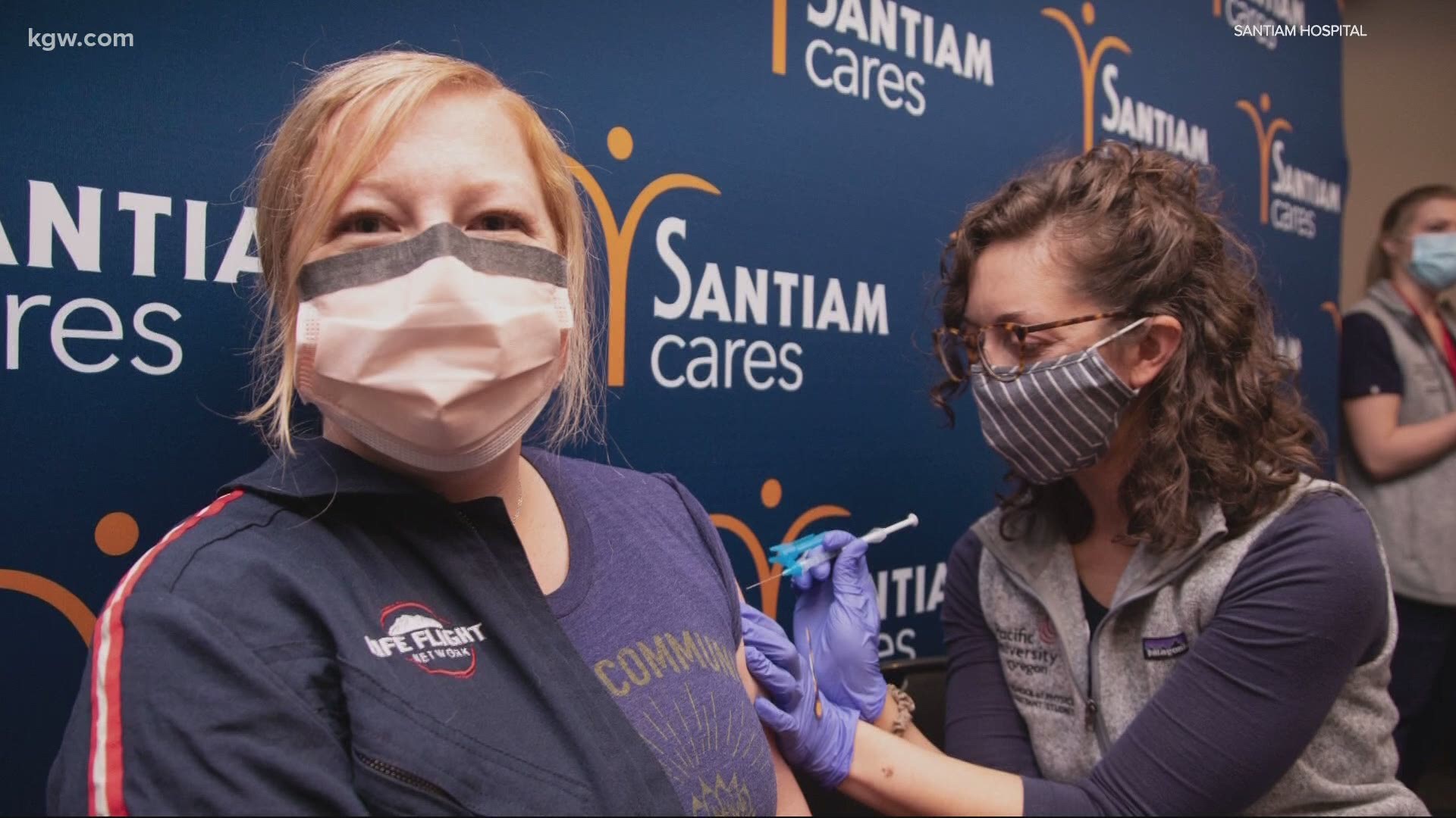 This week Santiam Hospital began vaccinating first responders and other health care workers in the community.