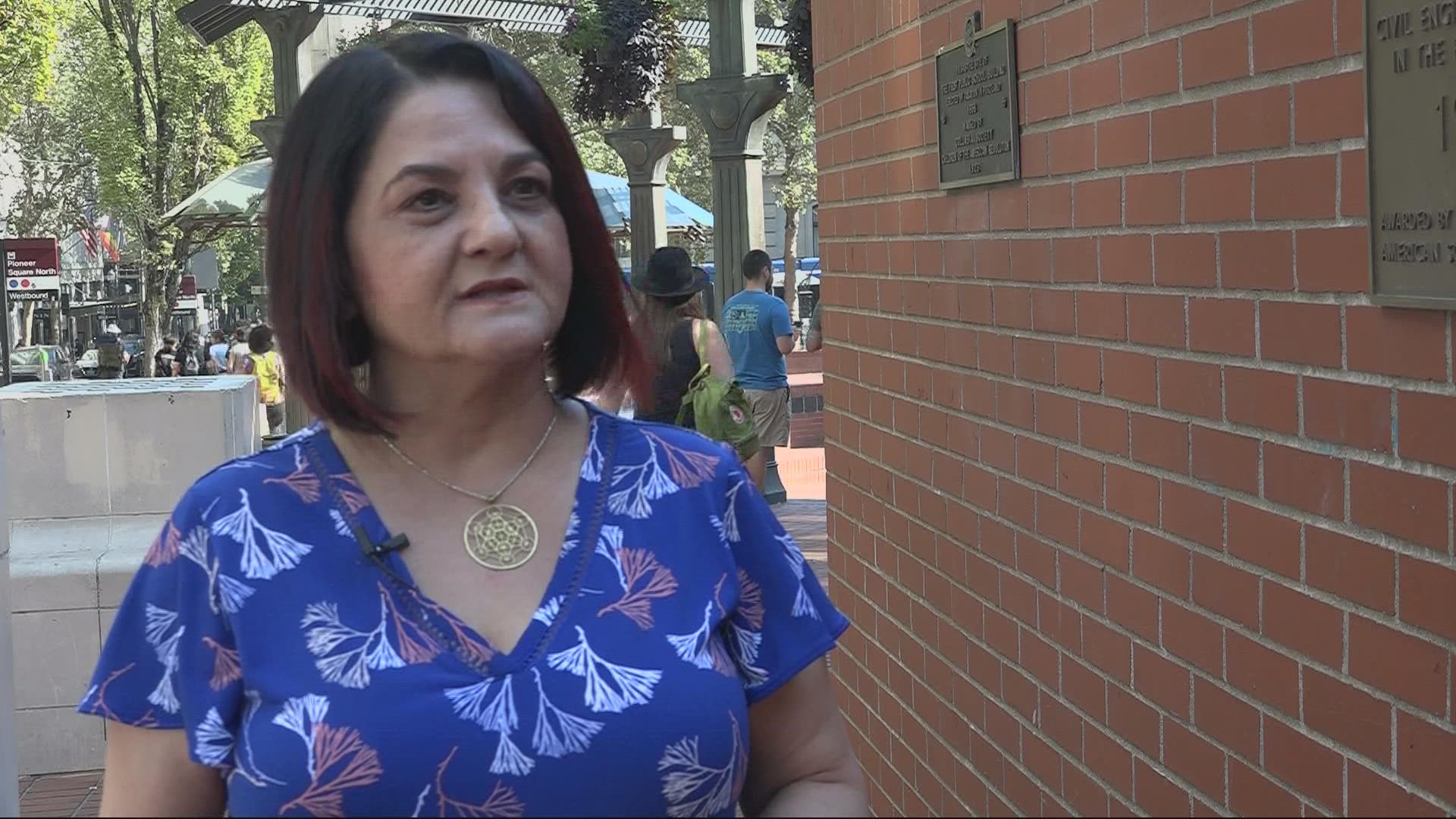 People gathered in downtown Portland over the weekend to protest the Iranian government. One woman KGW spoke to said she was almost killed by Iranian police.