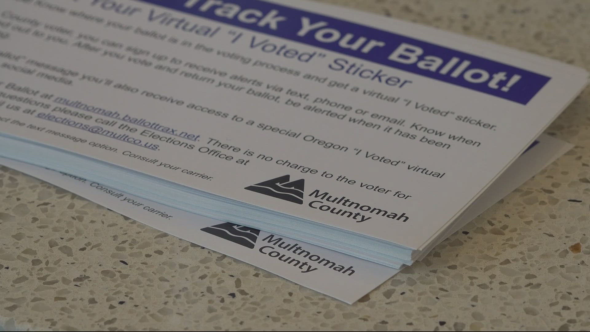 Multnomah County Elections is replacing primary election ballots for up to 9,300 voters after the original versions accidentally omitted a measure.