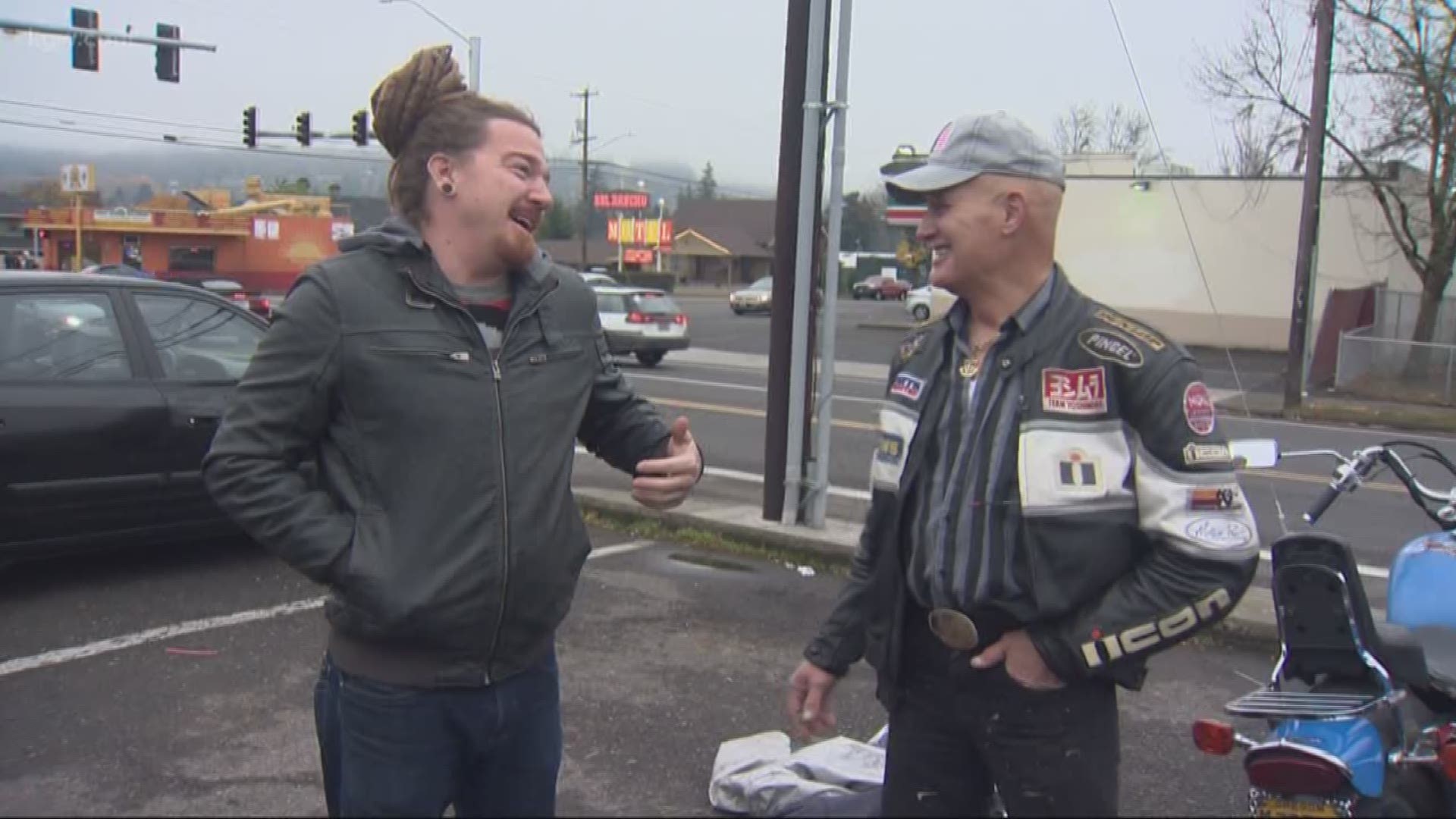A Portland man continued to get speeding tickets in the mail that were linked to his motorcycle that was stolen two years ago. Sunday, his motorcycle was returned.