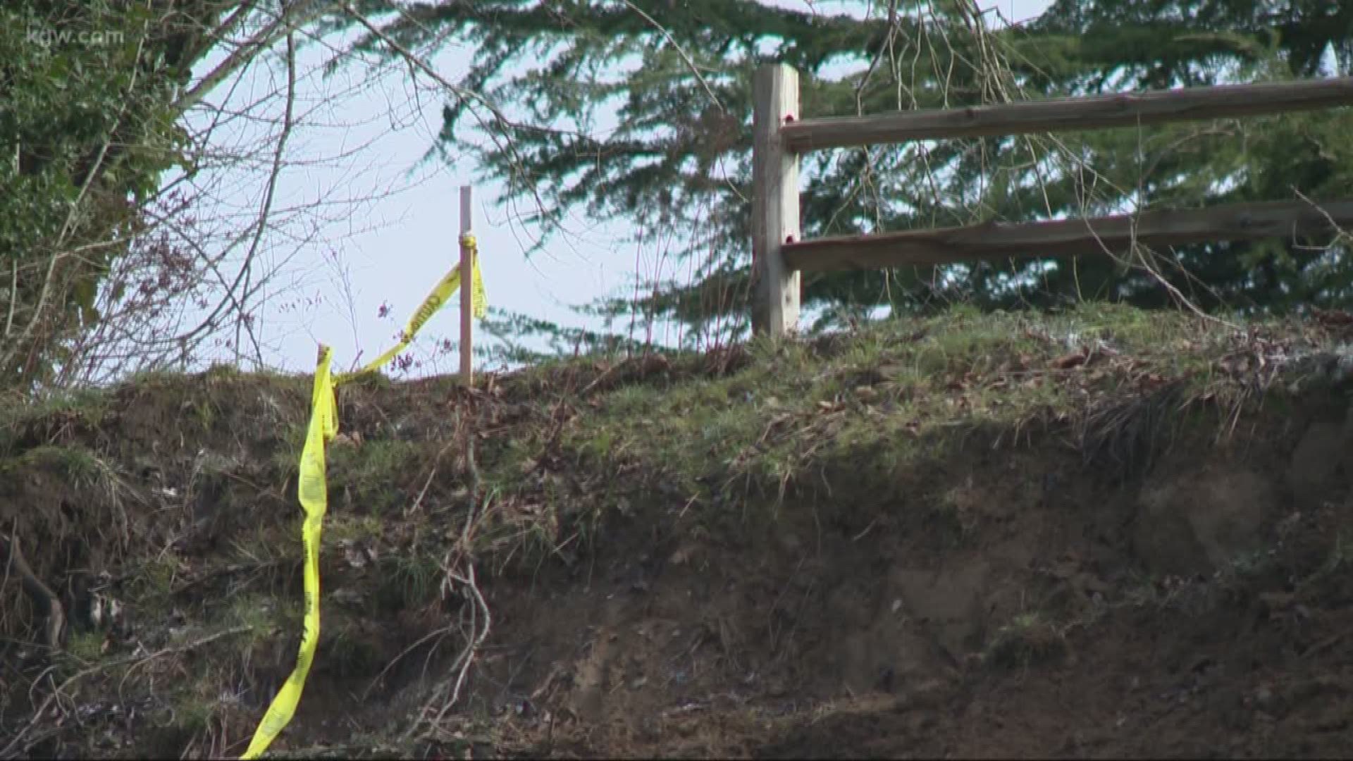 The biggest landslide in years. Crews are cleaning up the slide on West Burnside.