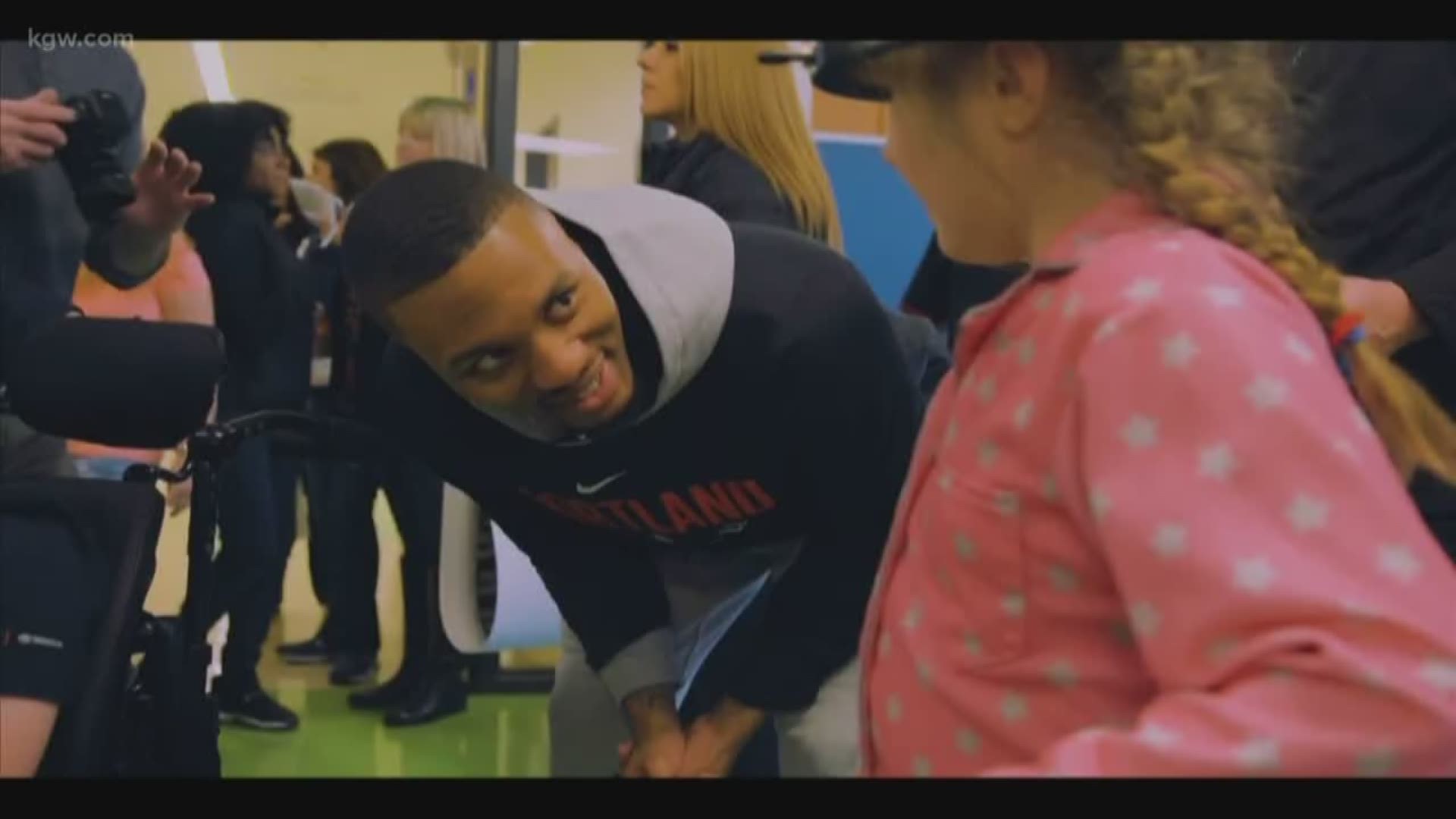 Students say Damian Lillard and the Blazers are good, respectful role models.