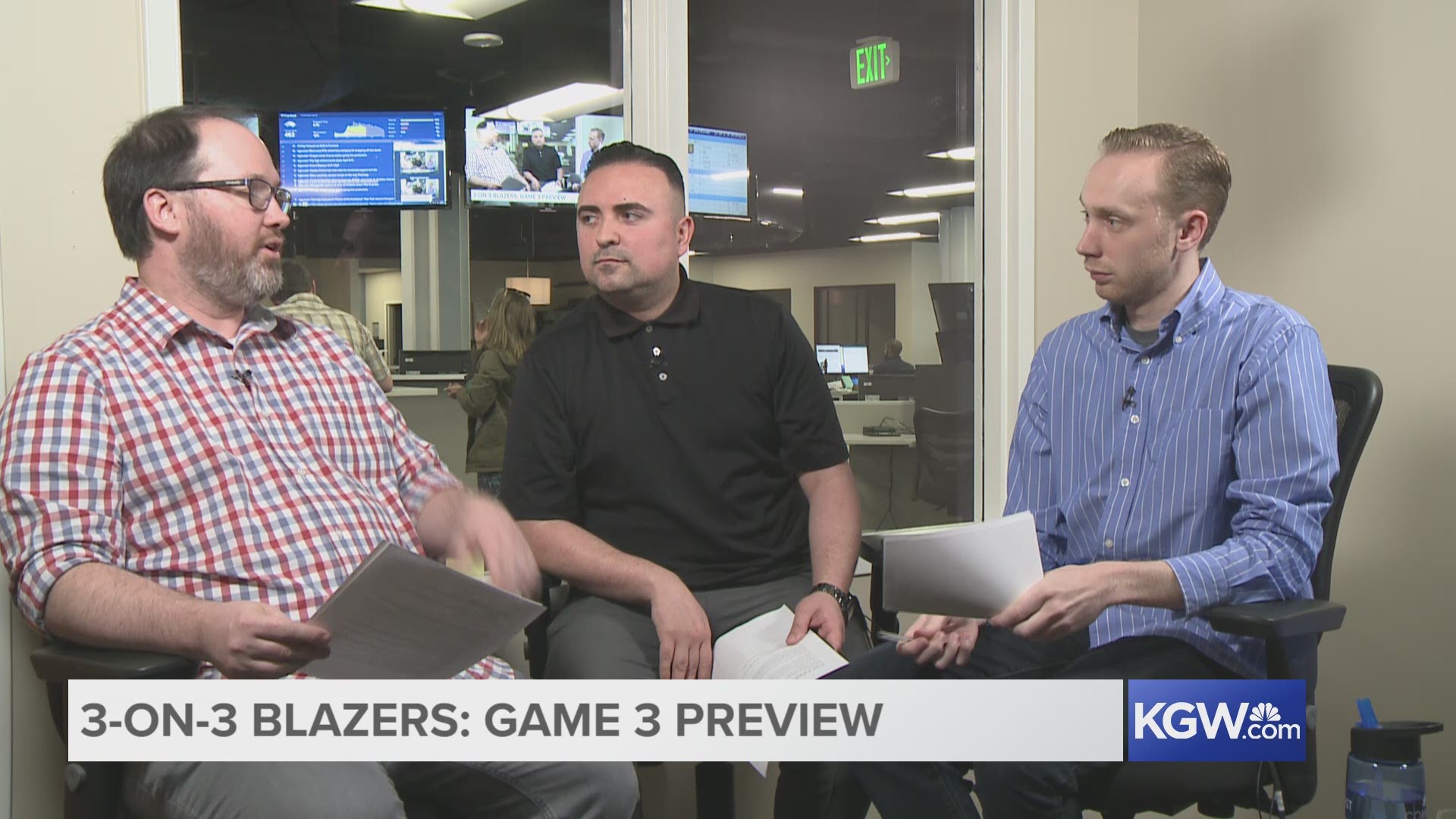 KGW's Jared Cowley, Orlando Sanchez and Nate Hanson debate whether Blazers coach Terry Stotts should make significant changes to the starting lineup with the team down 0-2.