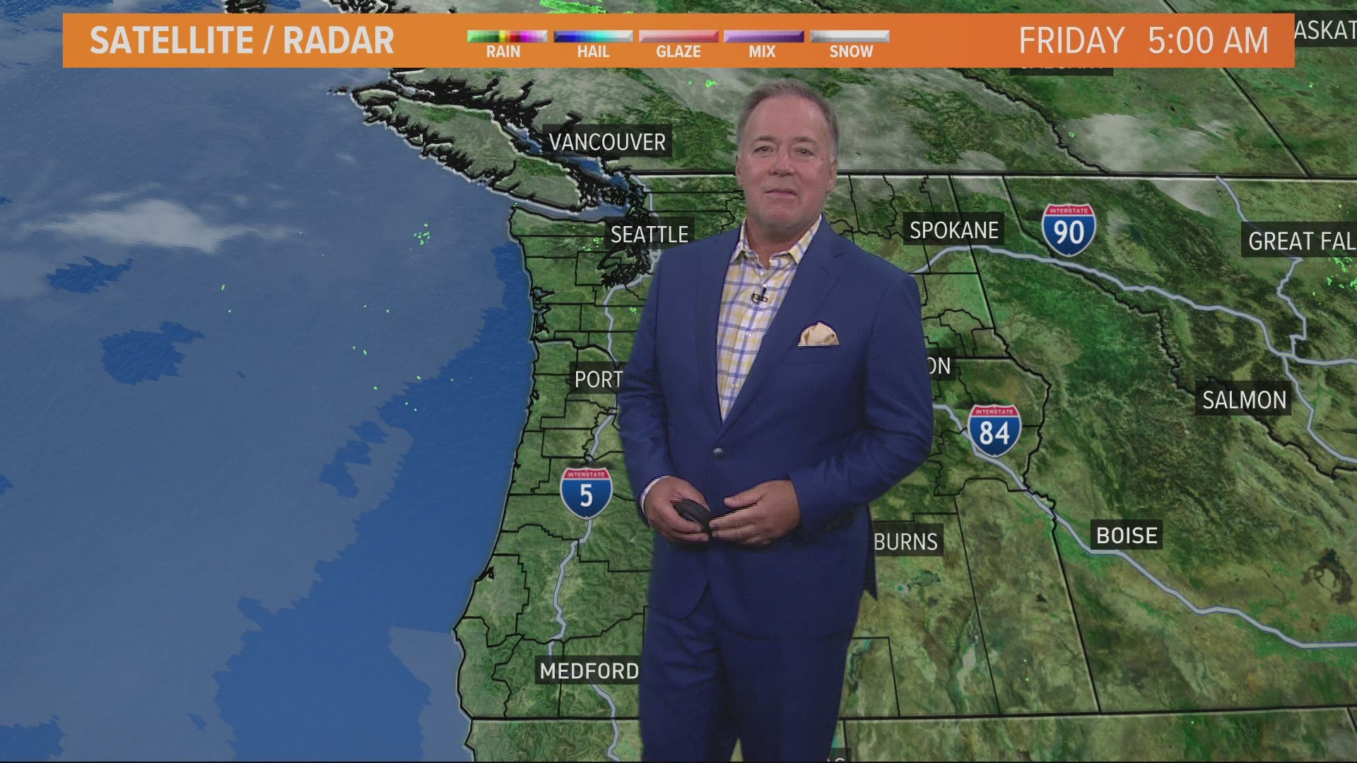 We're looking at a sunny Friday and weekend ahead. Portland and Salem will see highs in the mid to upper 80s and the highs will reach 90 degrees this weekend.