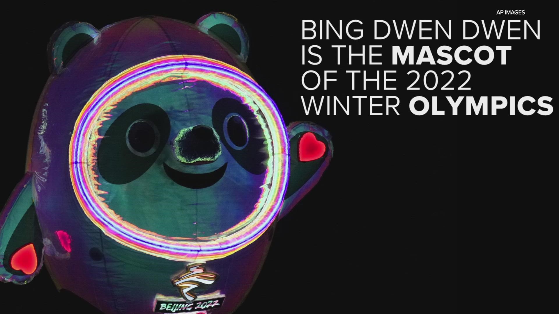 One of the most famous faces of the Winter Olympics is its mascot, Bing Dwen Dwen.