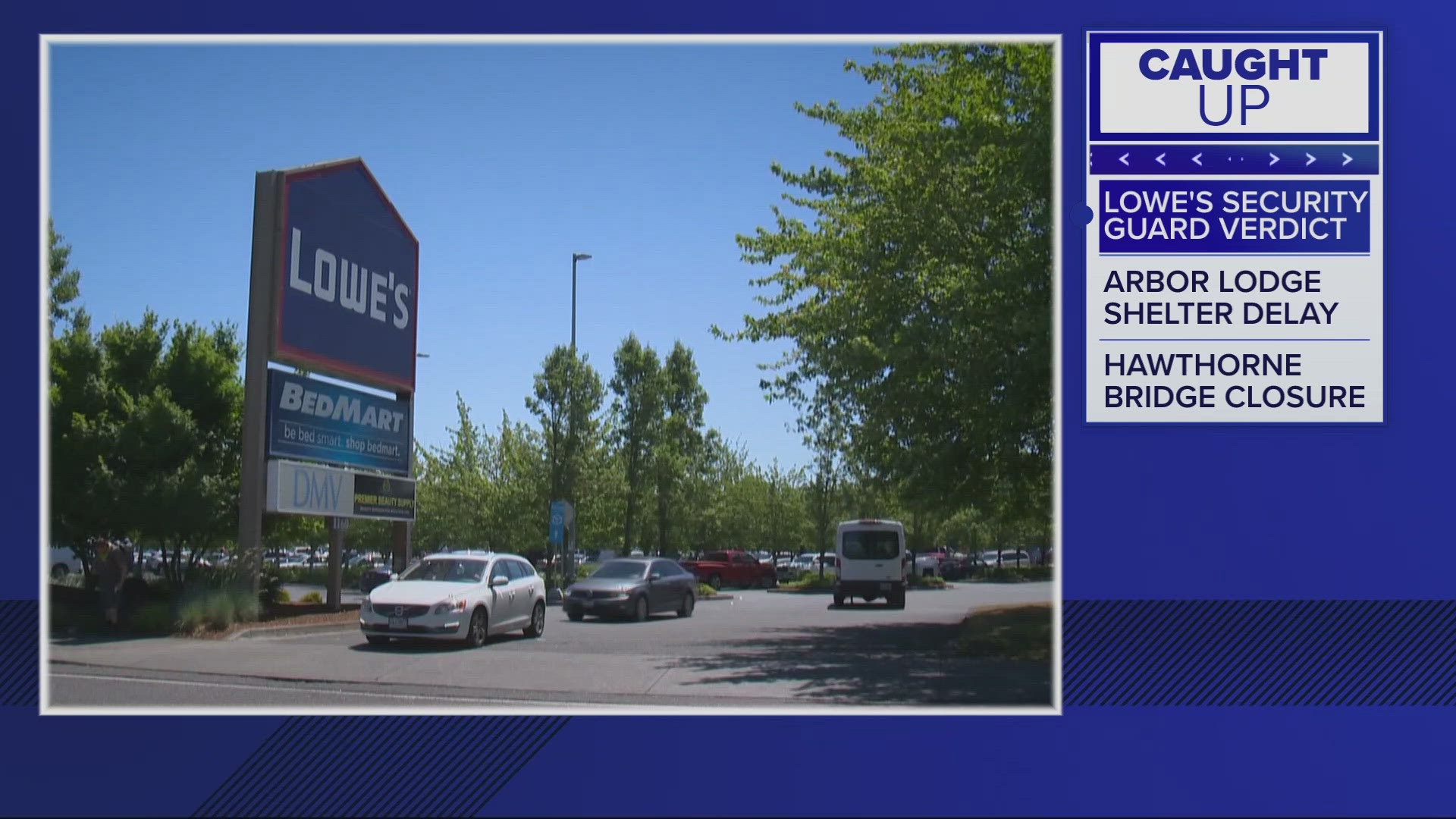 An armed guard shot and killed Freddy Nelson Jr. in a North Portland Lowe's parking lot in 2021. His wife sued the property owners and their hired security firm.