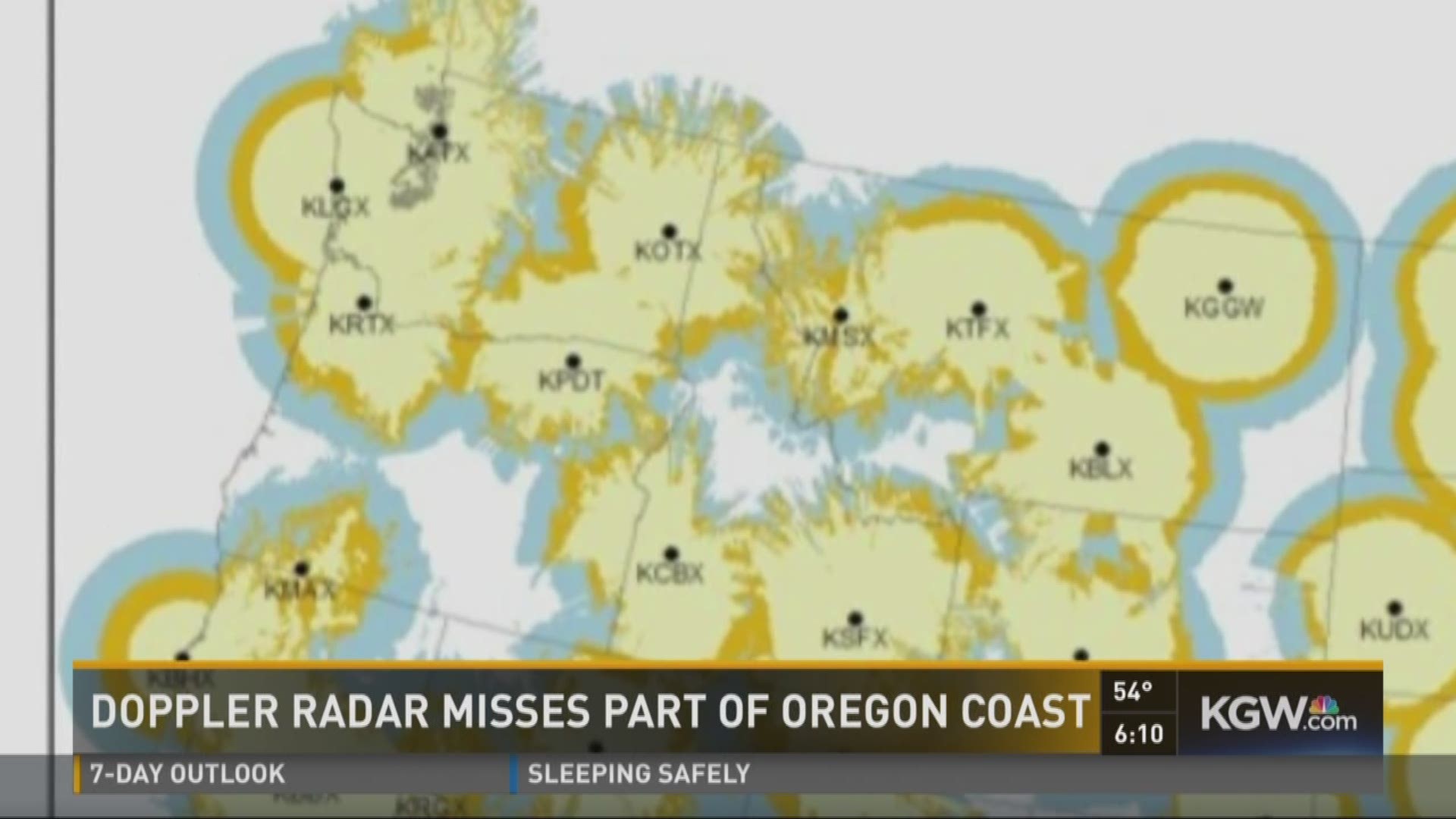 Doppler radar misses part of Oregon coast