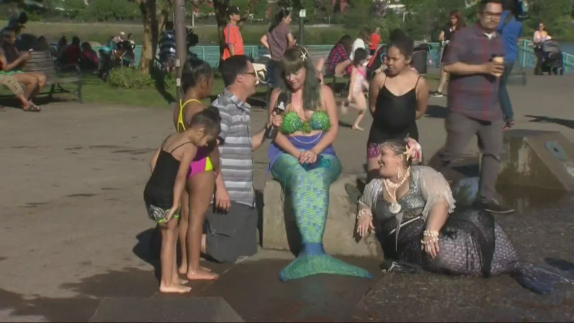 More mermaids in downtown Portland.