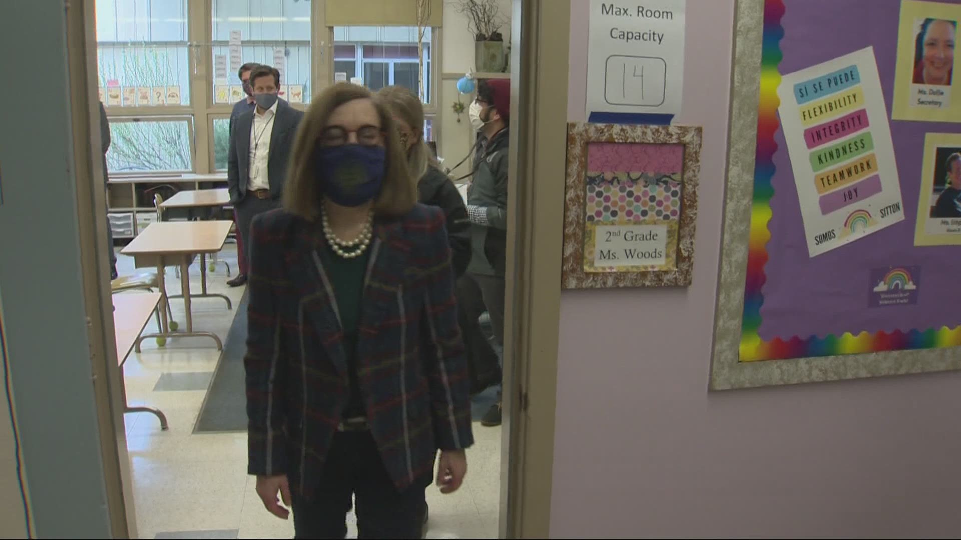 Oregon Gov. Kate Brown announced that all Oregon public schools to bring students back to the classroom in the coming weeks. Pat Dooris reports.