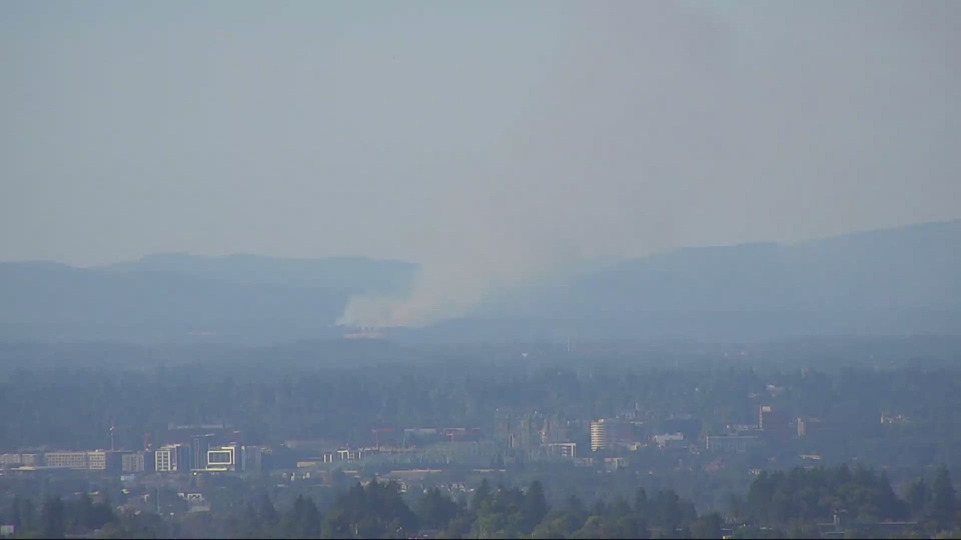 The fire in La Center is prompting an evacuation notice for people within a half mile radius of Jenny Creek Road.