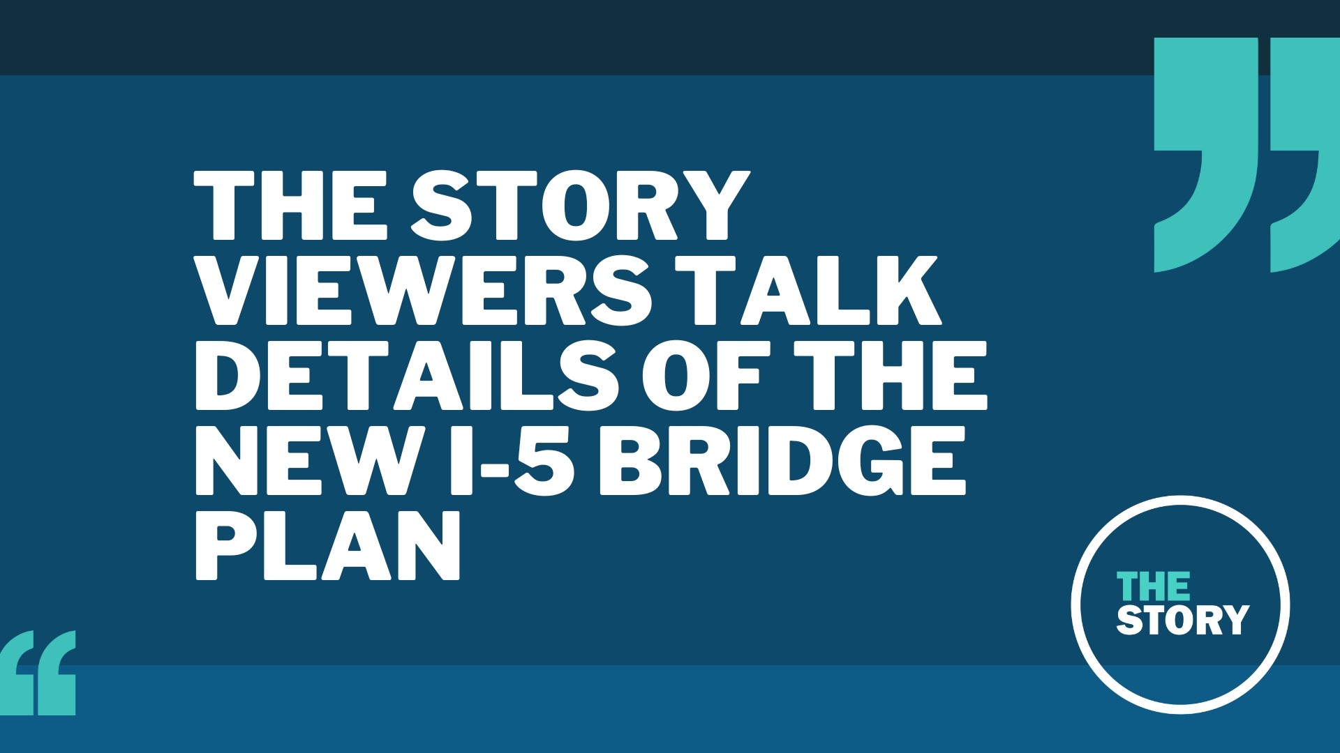 Last night we took a close look at the Interstate Bridge replacement plan. Here’s what you had to say about it.