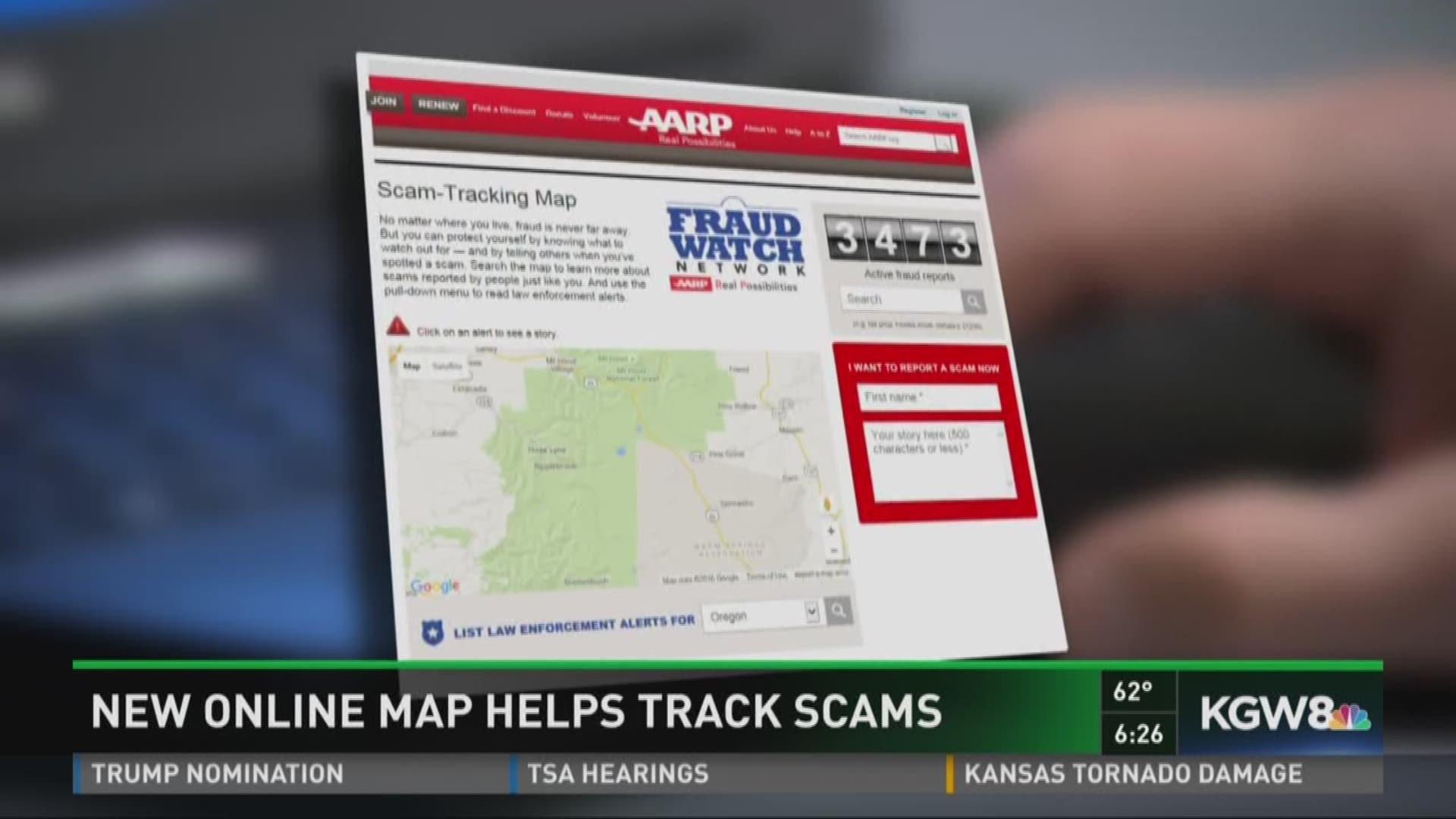 New online map helps track scams