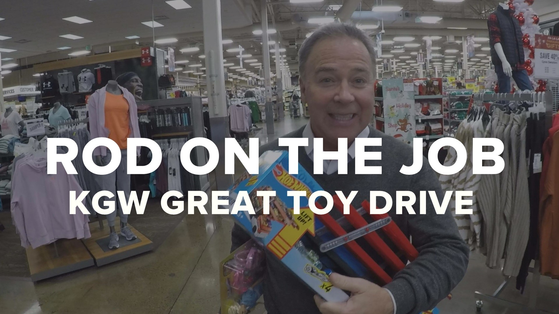 Rod on the Job KGW Toy Drive