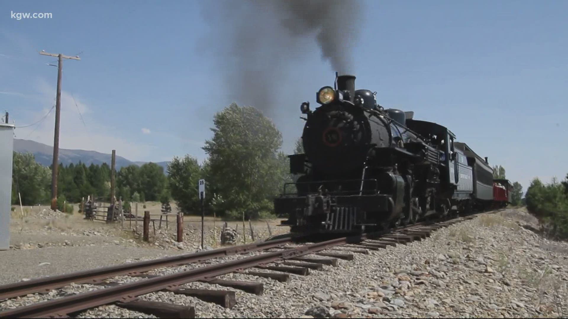 Grant McOmie travels from the rails to the trail near Sumpter, Oregon.