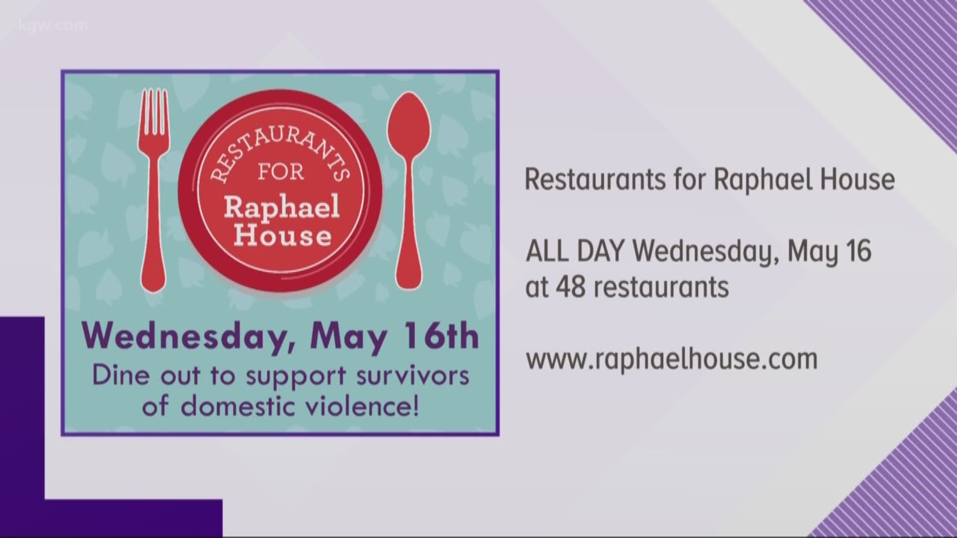 Give back with 'Restaurants for Raphael House'
