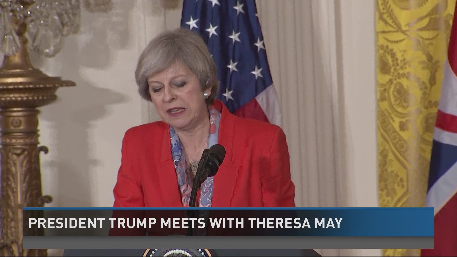 Trump meets with Brit PM May