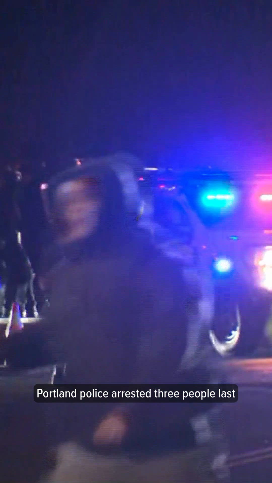 Portland police arrest three after unlawful gathering declared outside ...