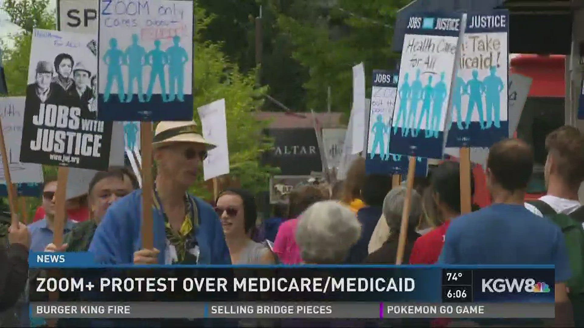 Zoomcare protest over Medicare, Medicaid